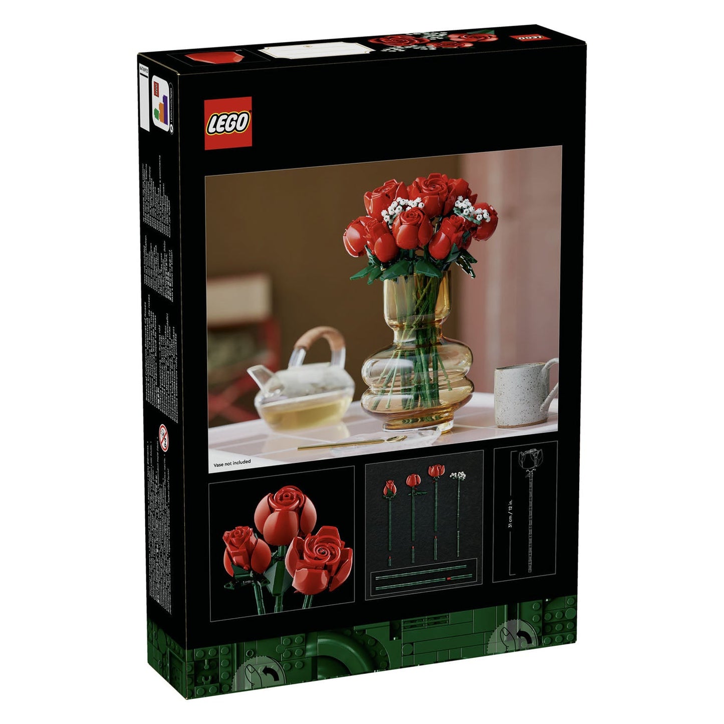 LEGO 10328 Bouquet of Roses back view