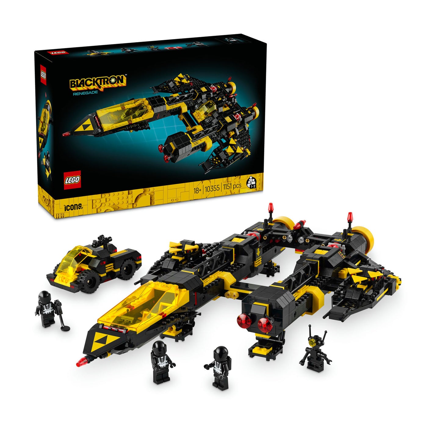 10355 LEGO Icons Blacktron Renegade Spaceship