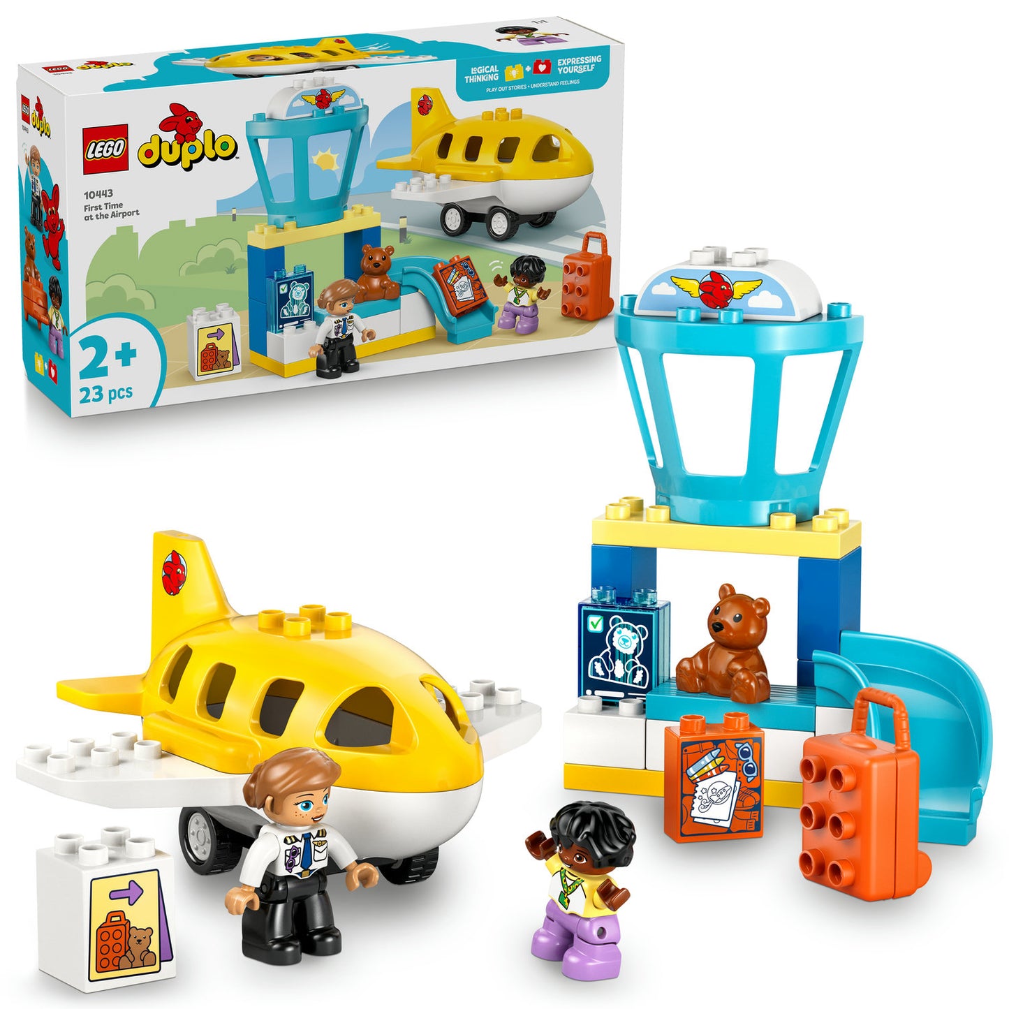 10443 LEGO® DUPLO® Town First Time at the Airport Building Toy for Pretend Play