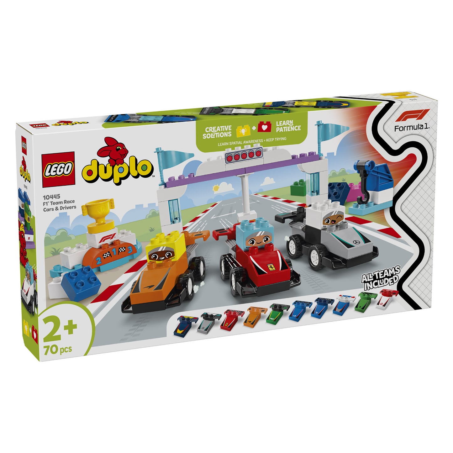 10445 LEGO DUPLO Town F1 Team Race Cars & Drivers