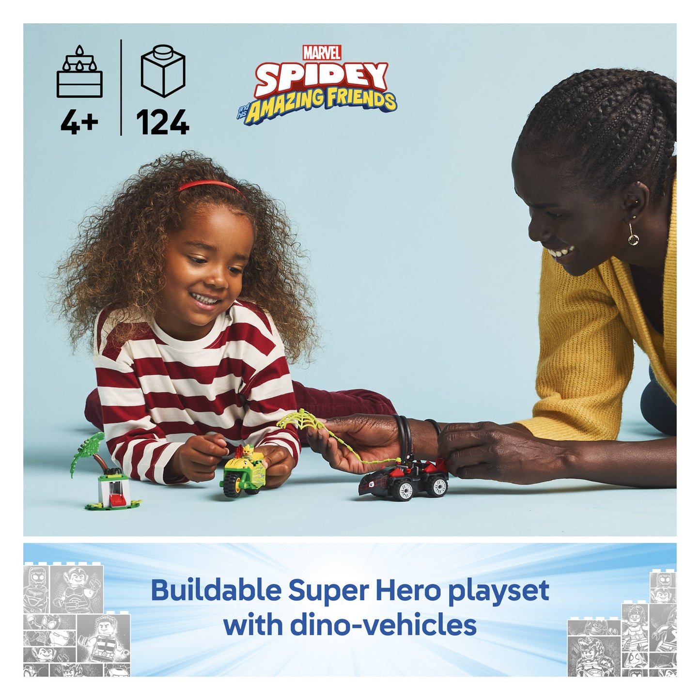 11198 LEGO Spidey Spin and Electro Dinosaur Vehicle Chase
