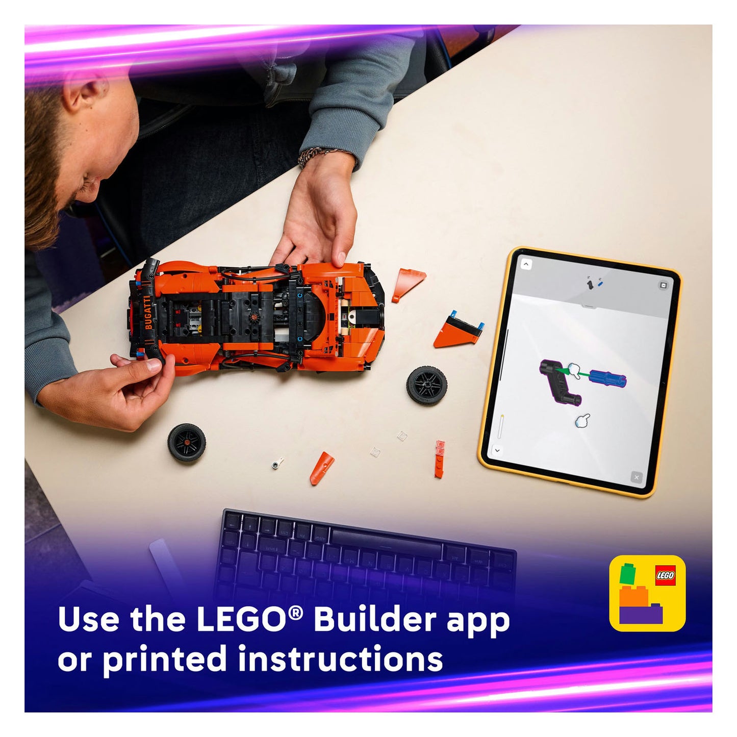 42222 LEGO Technic Bugatti Chiron Pur Sport Hypercar