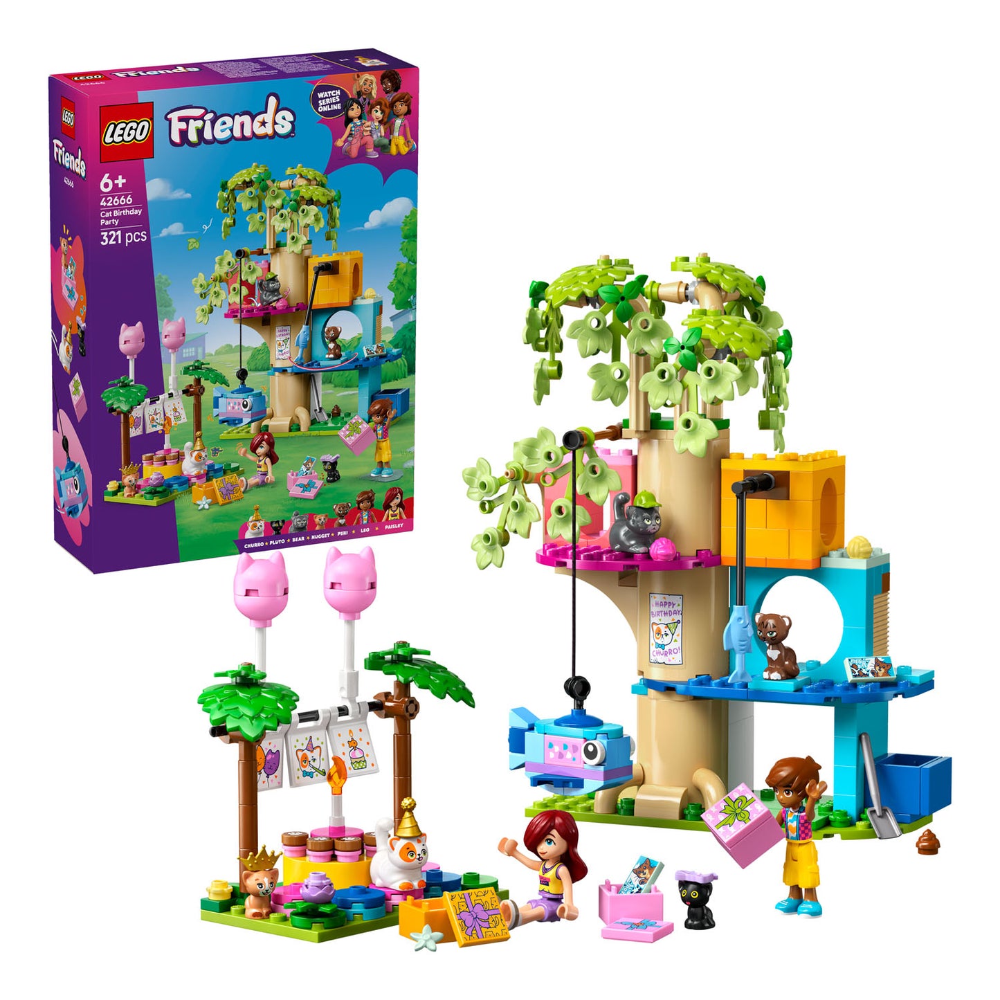 42666 LEGO Friends Cat Birthday Party & Tree House