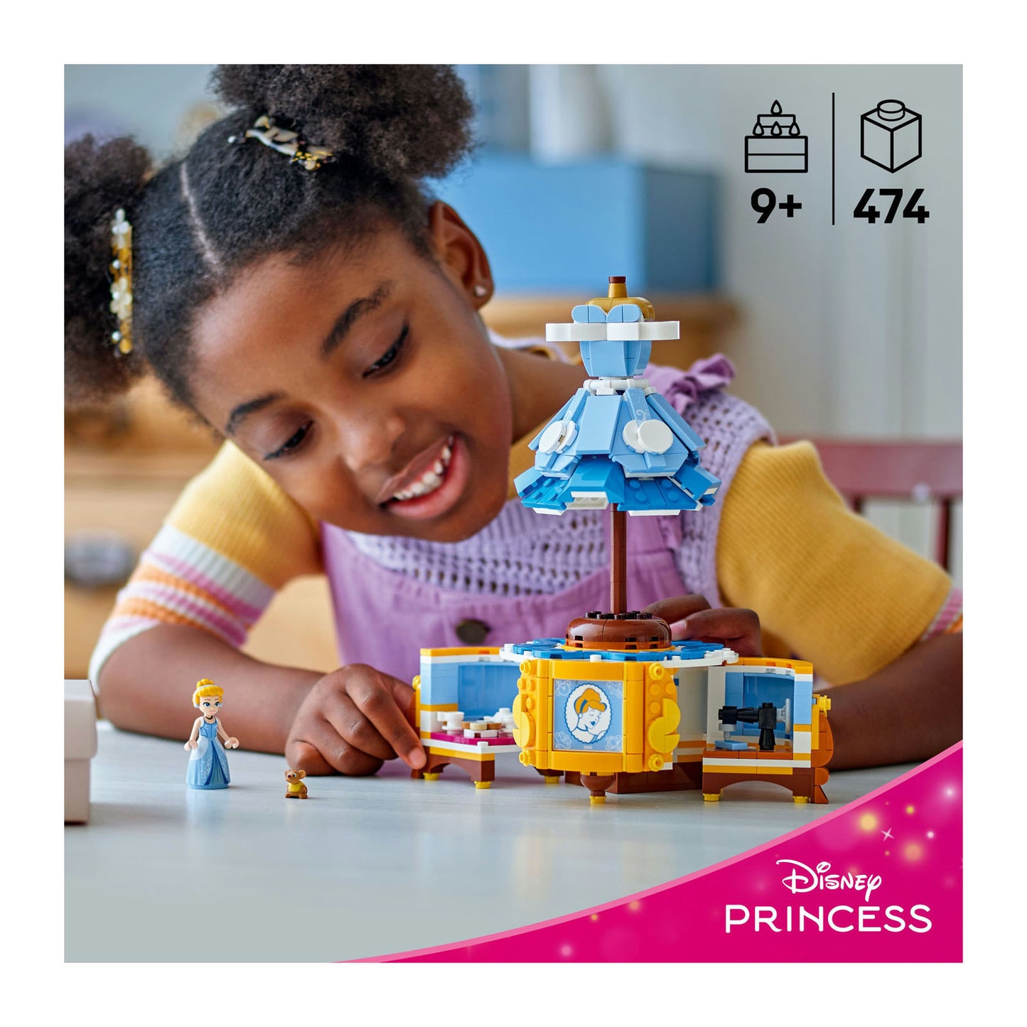43266 LEGO Disney Princess Cinderella’s Dress Building Kit with Character