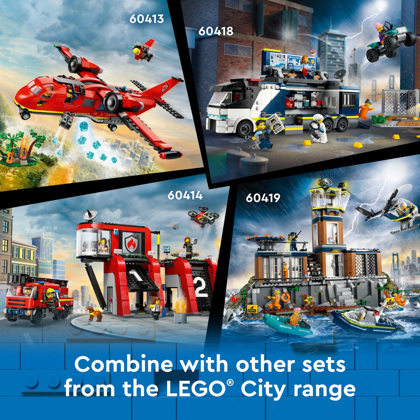 60414 LEGO City Fire Station with Fire Truck