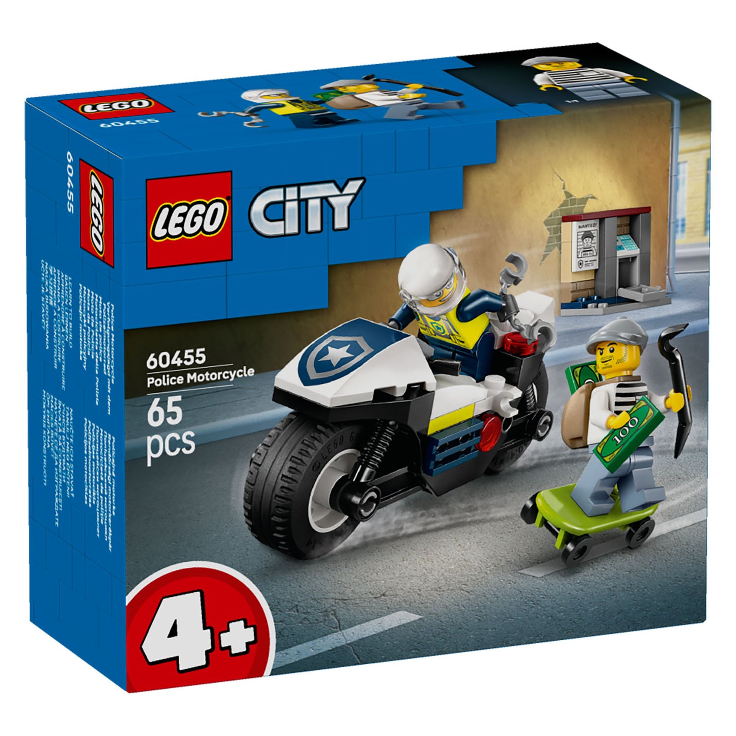 60455 LEGO City Police Motorcycle Chase
