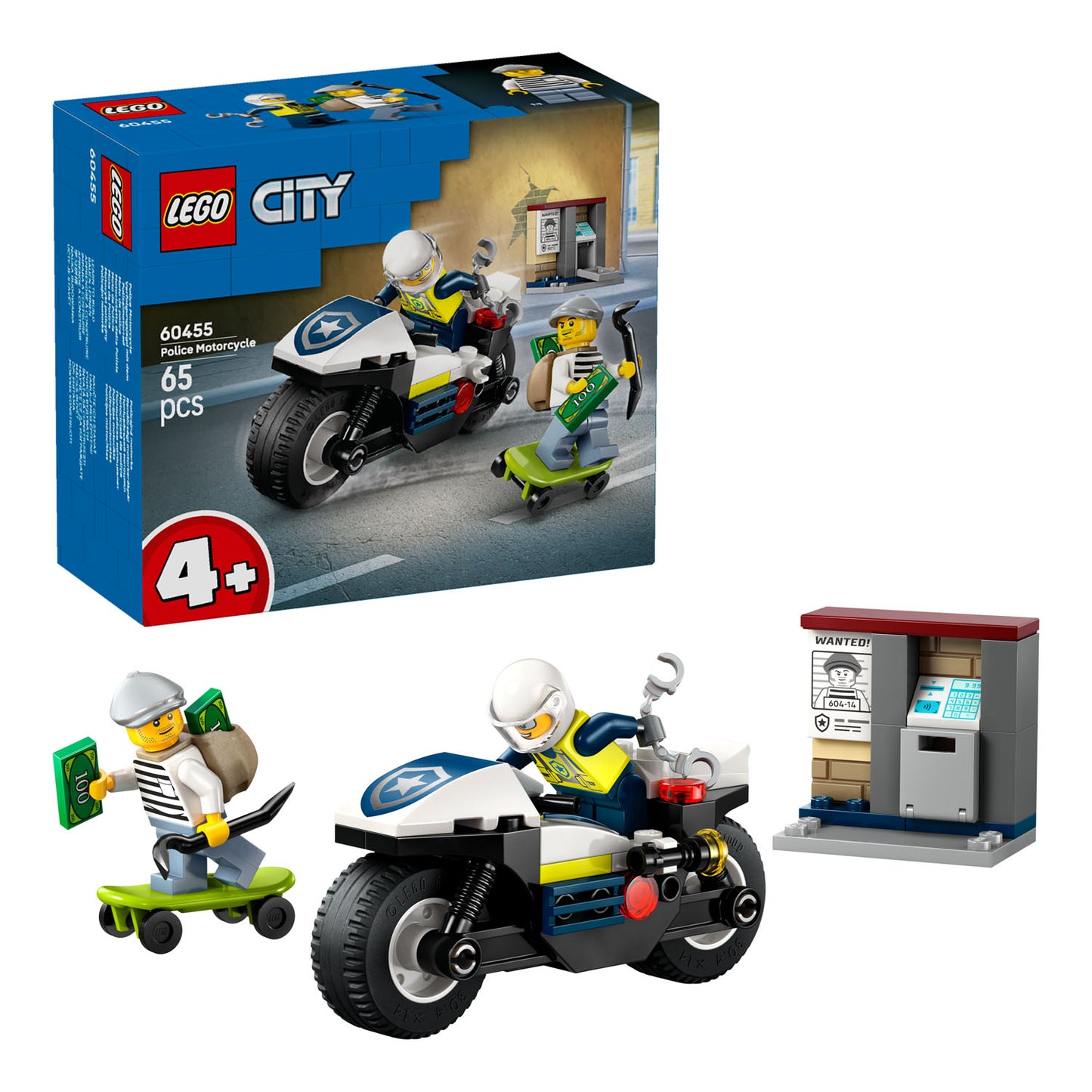 60455 LEGO City Police Motorcycle Chase