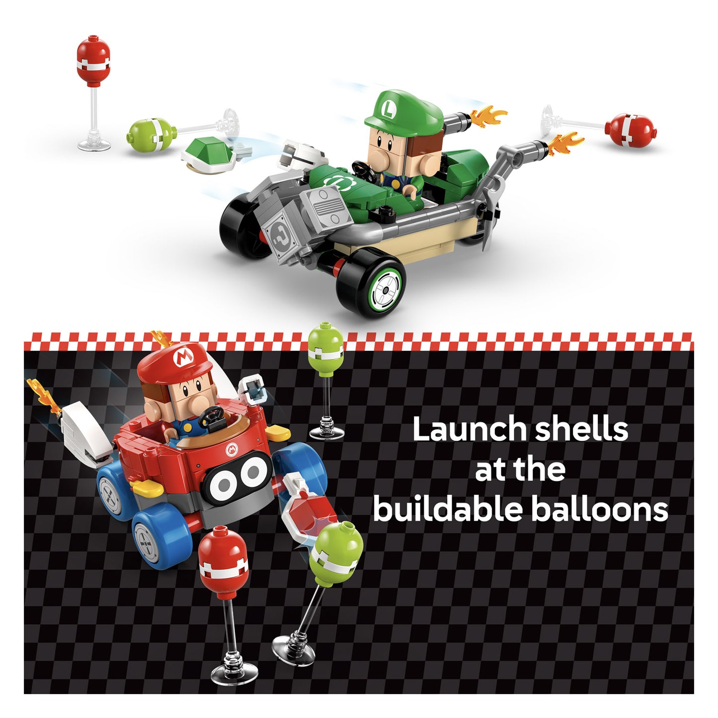 72034 LEGO Super Mario Mario Kart Baby Mario vs. Baby Luigi