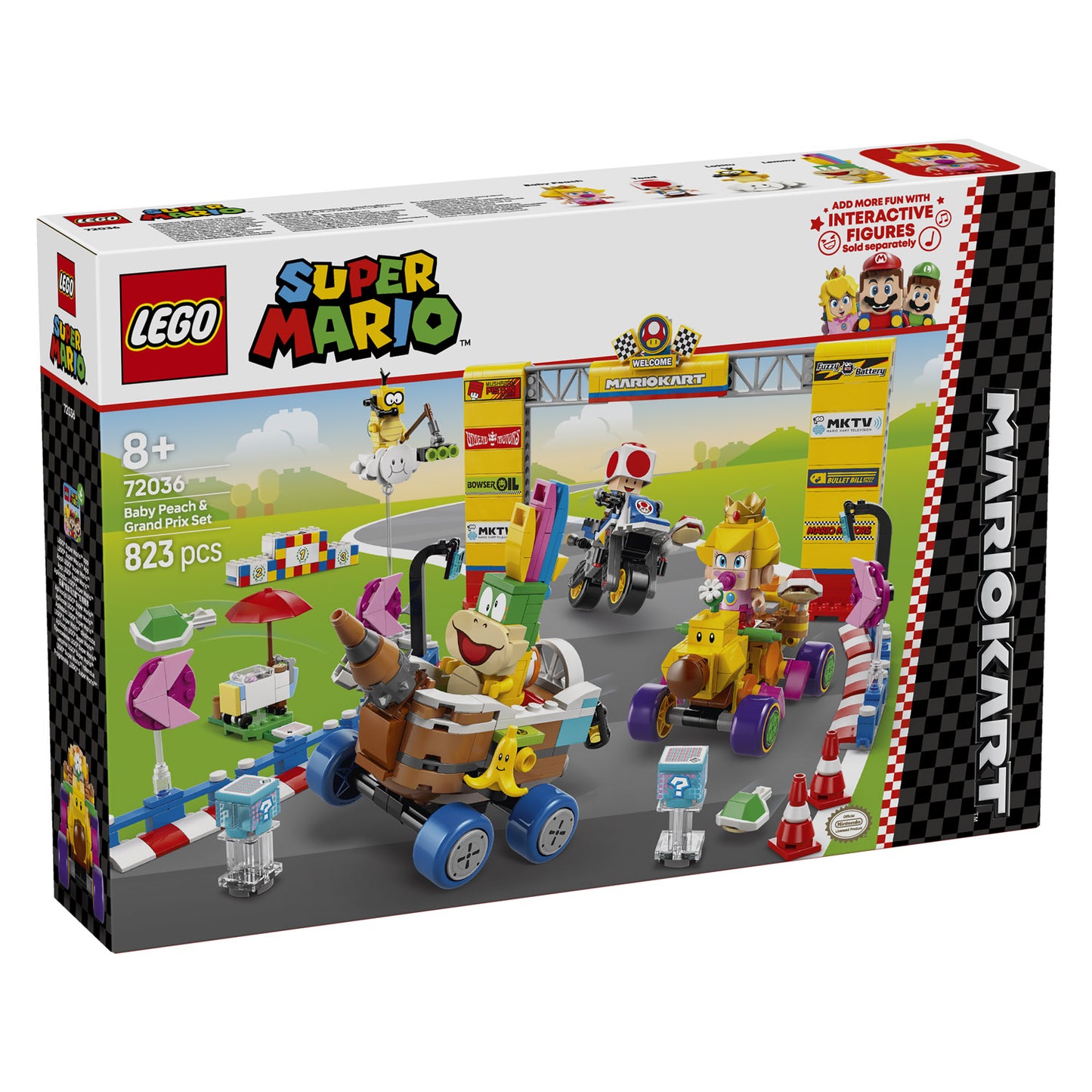 72036 LEGO Super Mario Mario Kart Baby Peach & Grand Prix Set