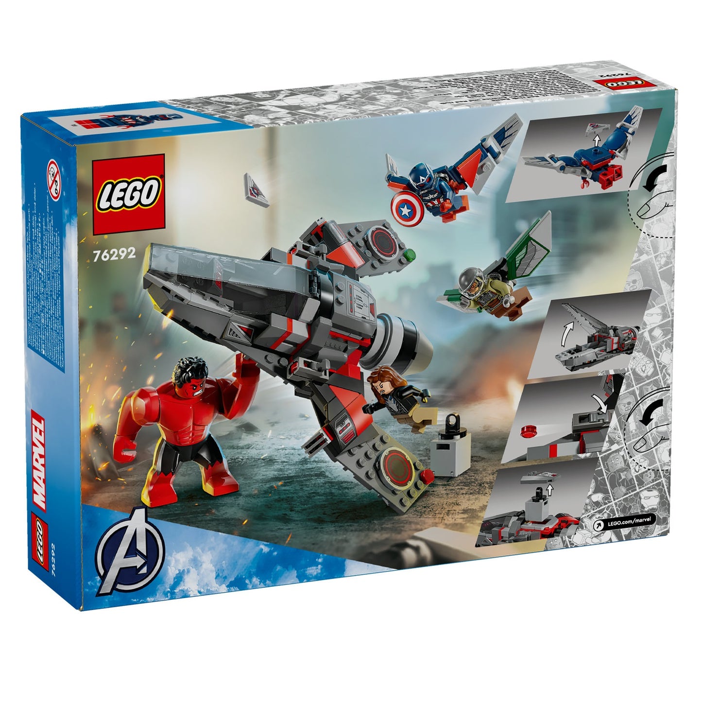 76292 Captain America vs. Red Hulk Battle