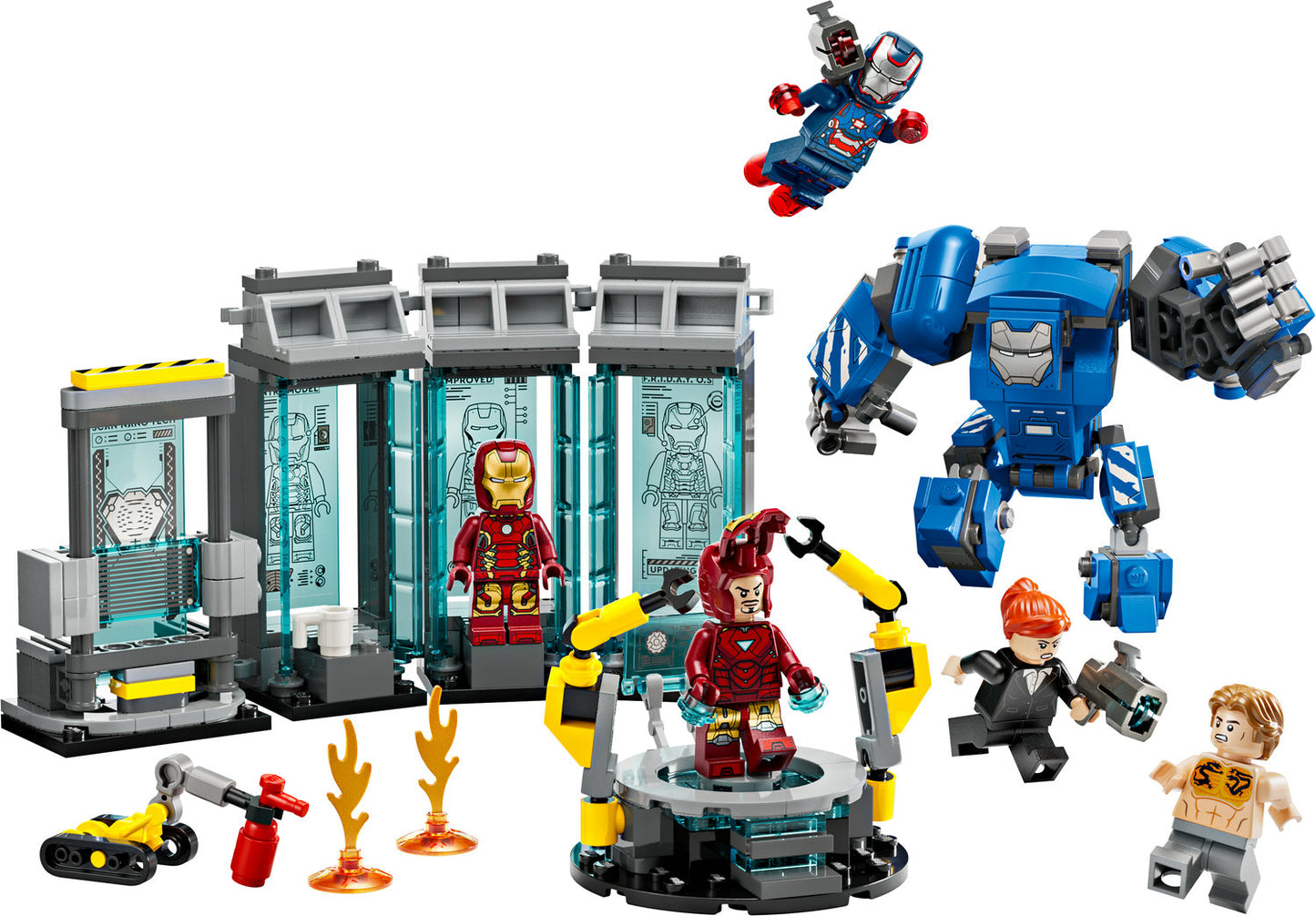 76315 LEGO Marvel Iron Man’s Laboratory: Hall of Armor with Minifigures