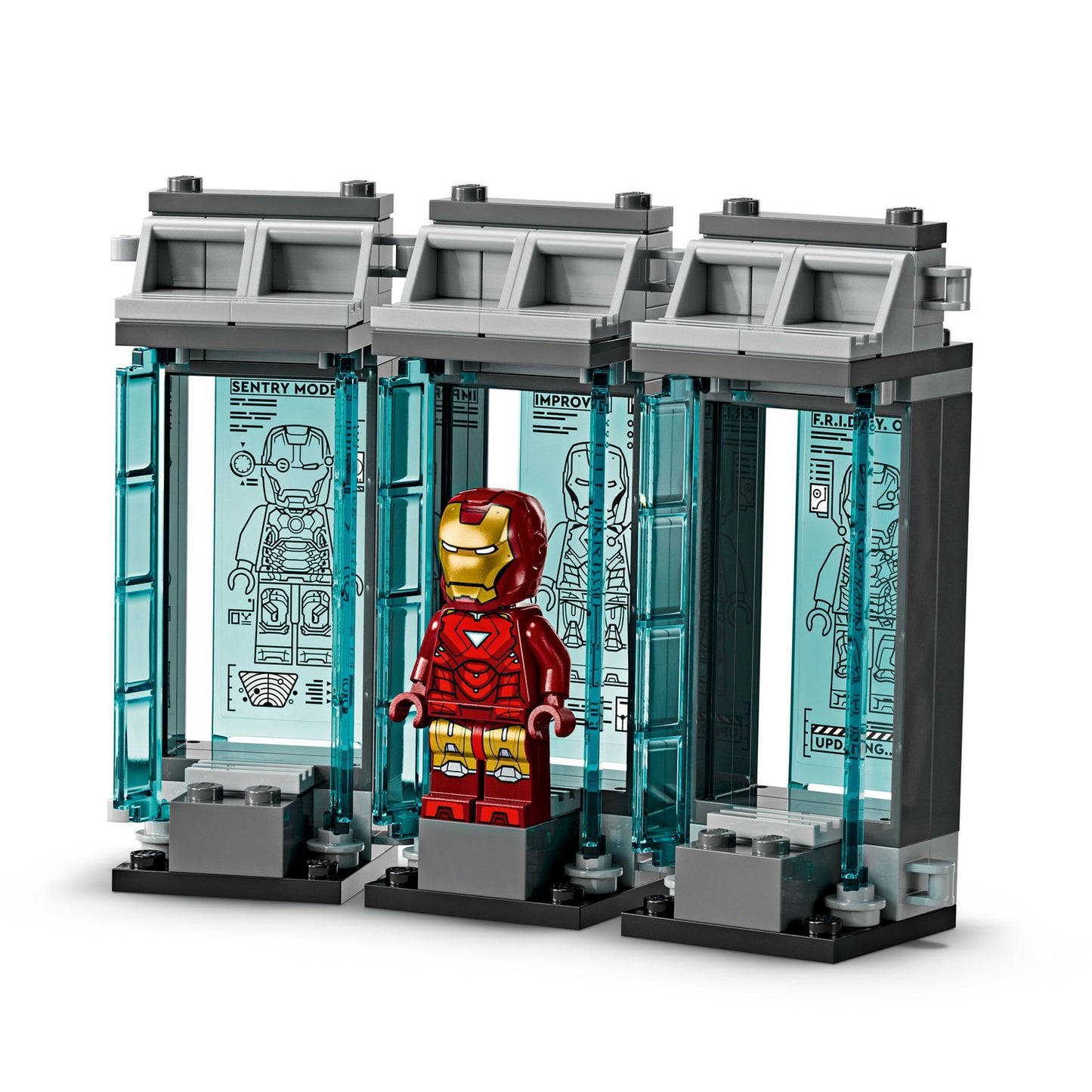 76315 LEGO Marvel Iron Man’s Laboratory: Hall of Armor with Minifigures