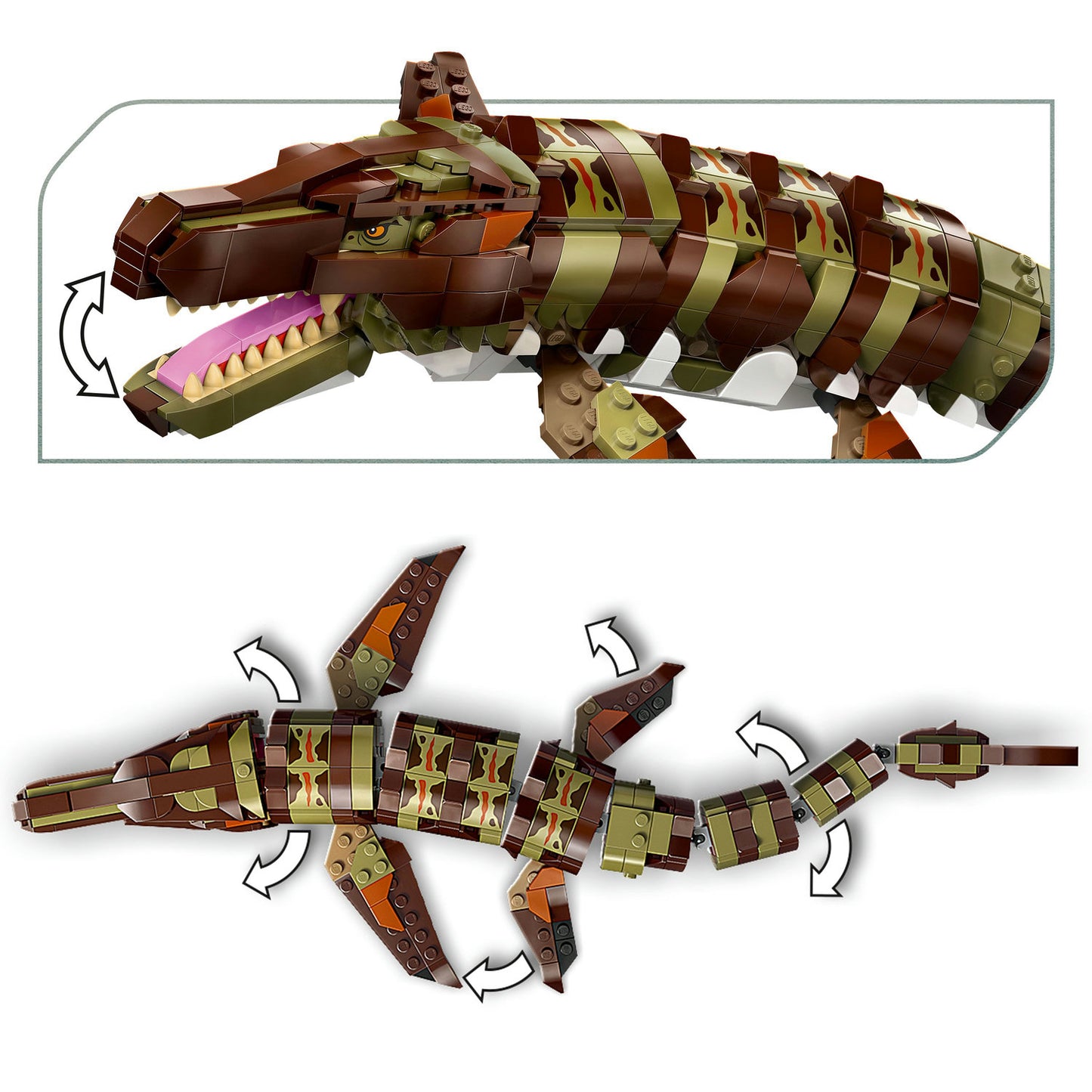 76974 LEGO Jurassic World Brick-Built Mosasaurus Boat Mission