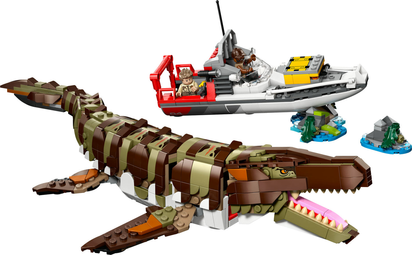 76974 LEGO Jurassic World Brick-Built Mosasaurus Boat Mission