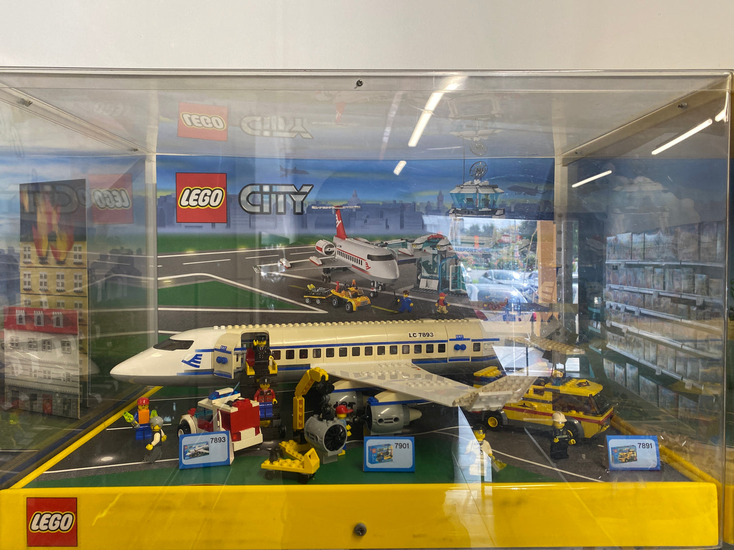 LEGO Display Assembled Set, City Sets 7891, 7893 and 7901 in Plastic Case