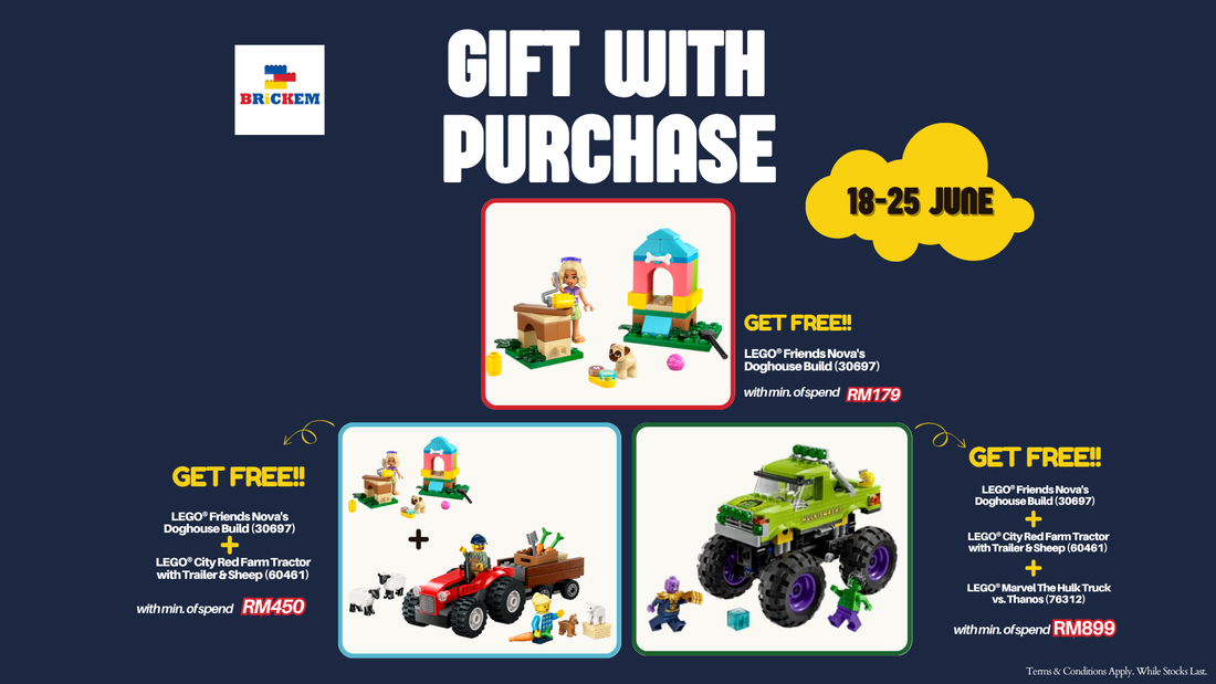 🎁 June BRiCKEM GWP Event – Triple the Gifts, Triple the Fun!