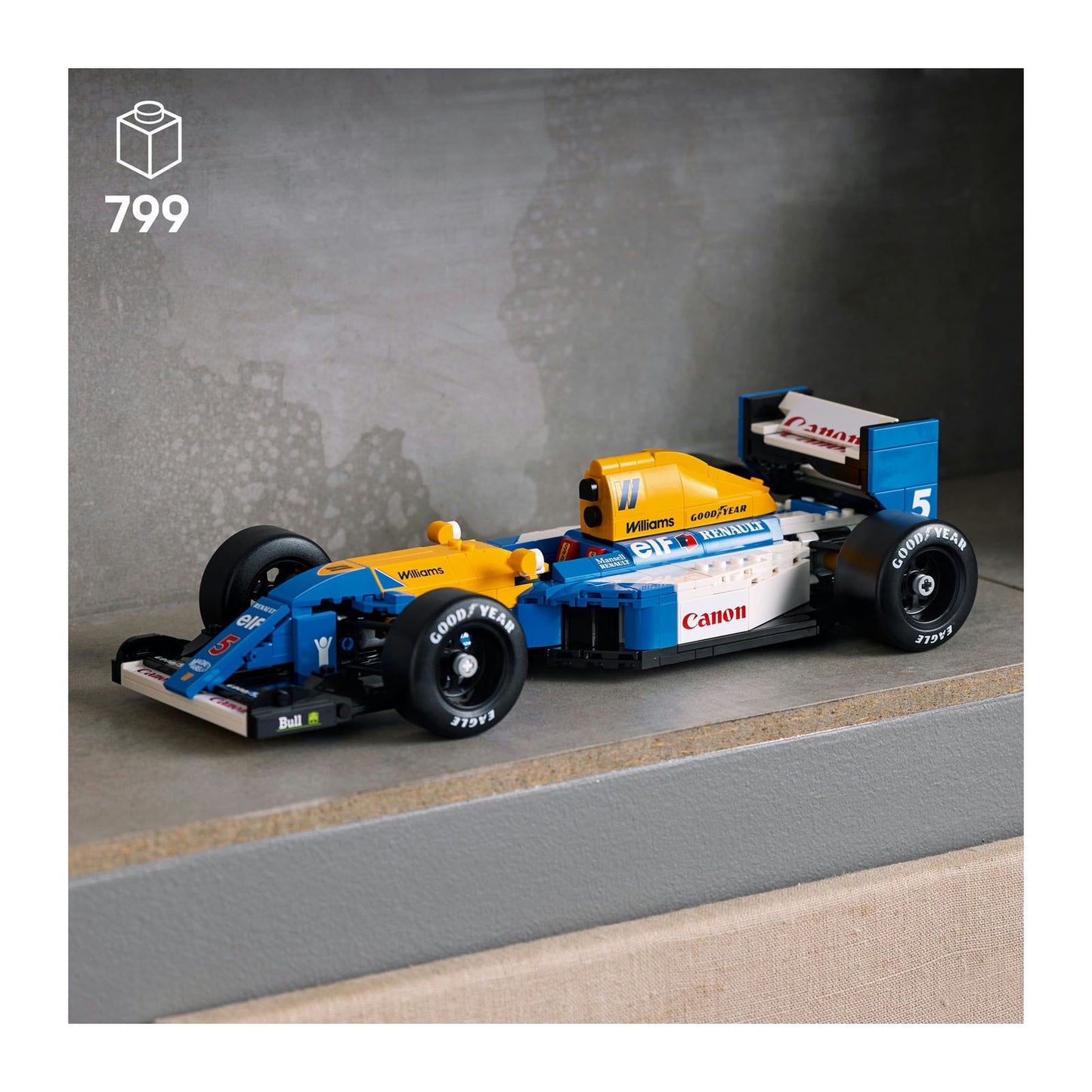 10353 LEGO Icons Williams Racing FW14B & Nigel Mansell Home Office Desk Decor