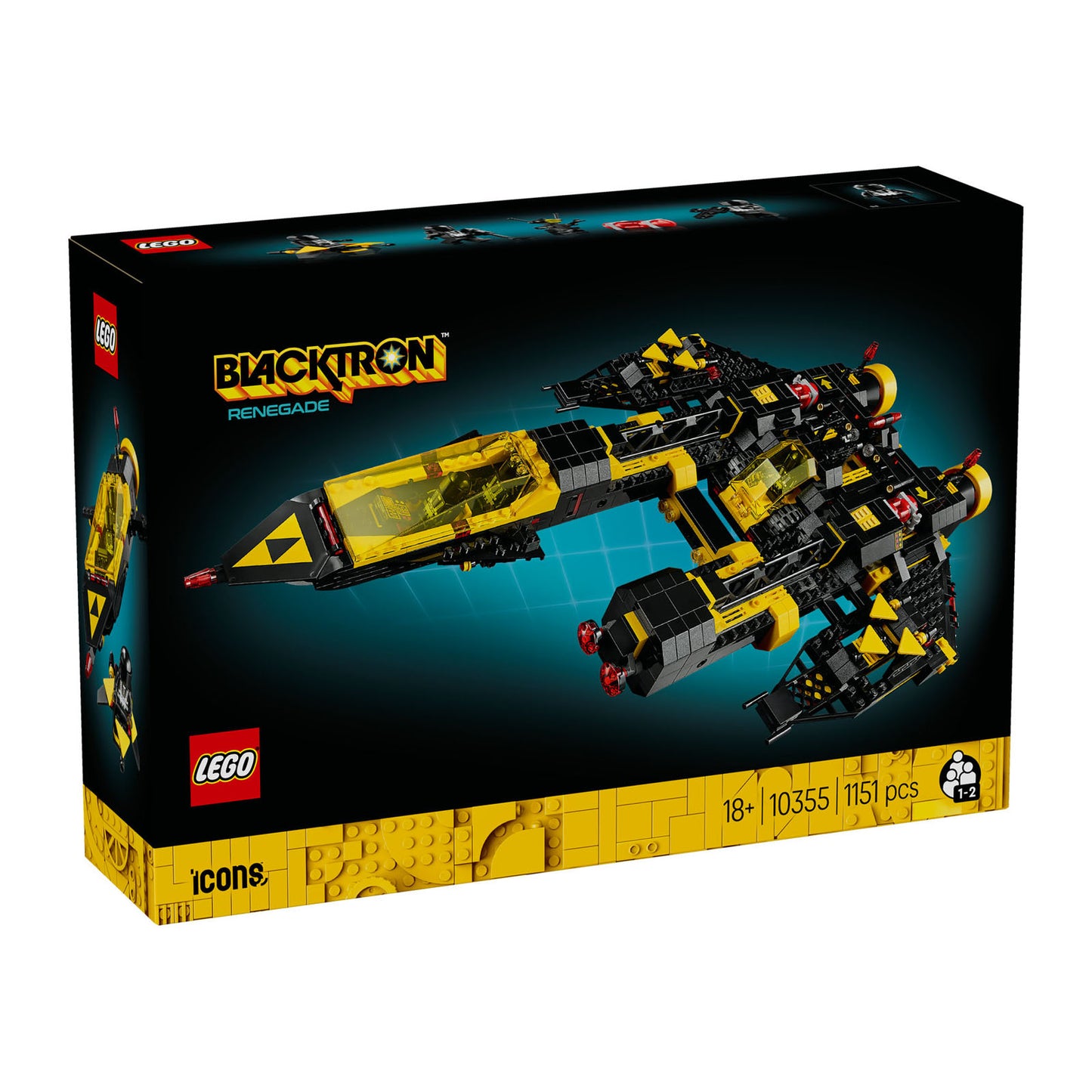 10355 LEGO Icons Blacktron Renegade Spaceship Model Building Kit