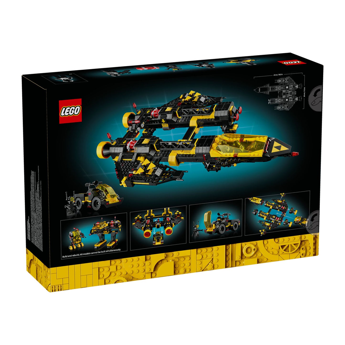 10355 LEGO Icons Blacktron Renegade Spaceship Model Building Kit