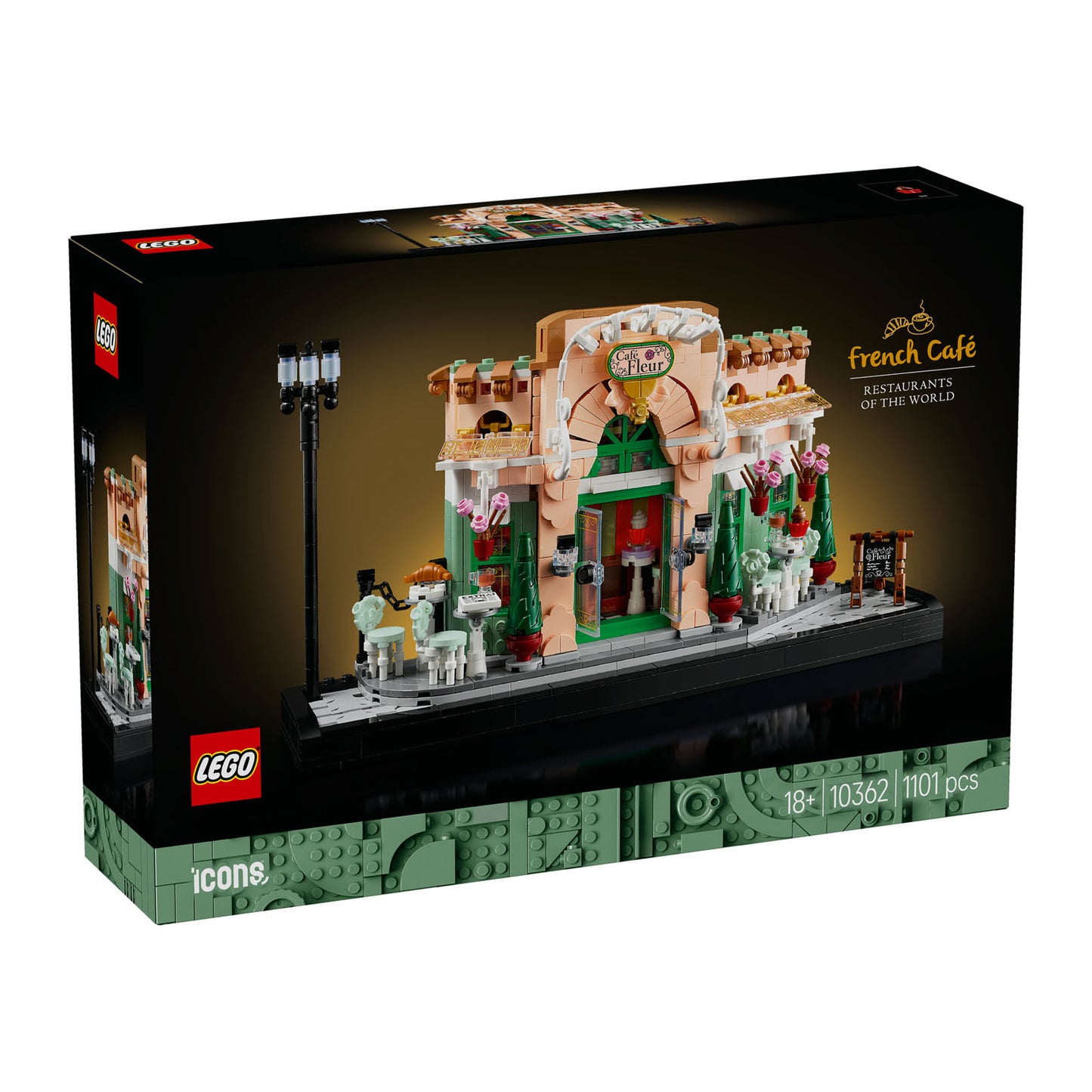 10362 LEGO Icons French Café Paris Bookshelf Decor