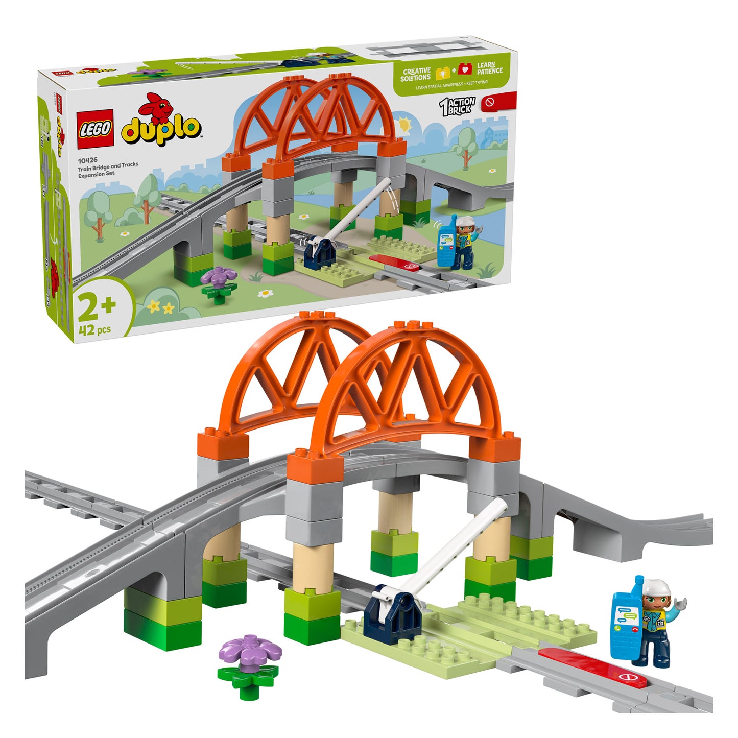 10426 LEGO DUPLO Town Train Bridge and Tracks Expansion Set