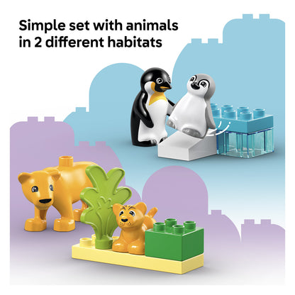 10442 LEGO DUPLO Town Wild Animal Families: Penguins & Lions