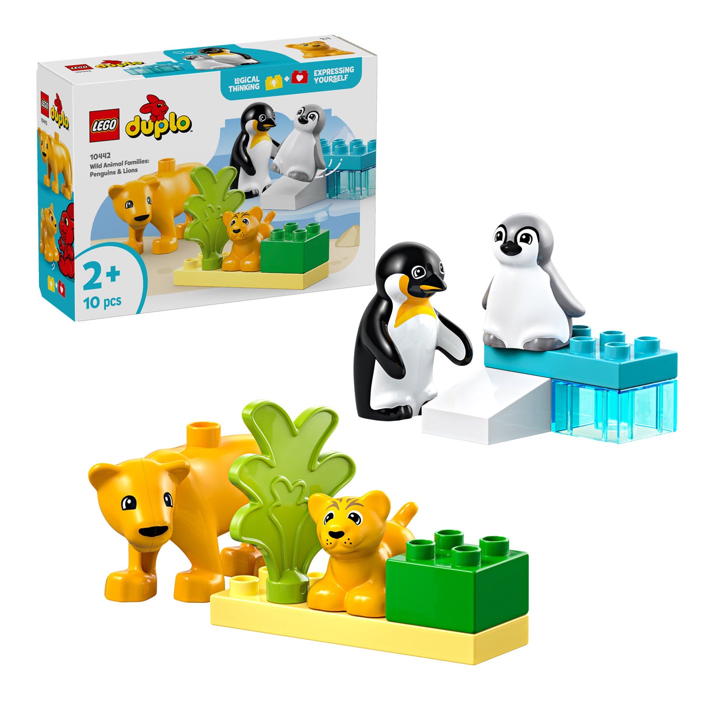 10442 LEGO DUPLO Town Wild Animal Families: Penguins & Lions