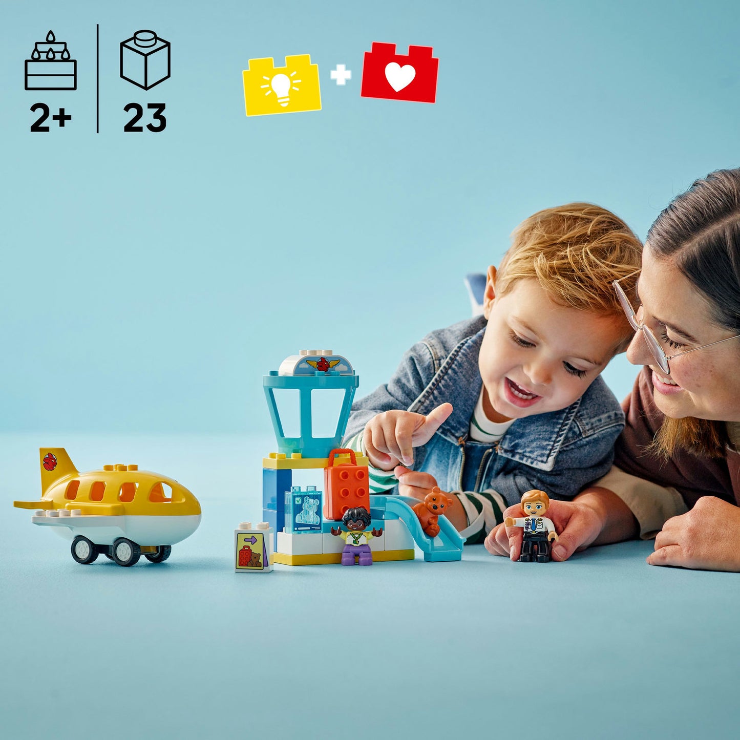 10443 LEGO® DUPLO® Town First Time at the Airport Building Toy for Pretend Play