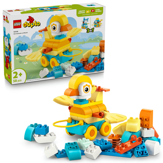 10448 LEGO® DUPLO® Town 3in1 Animals on Wheels Building Toy for Imaginative Play