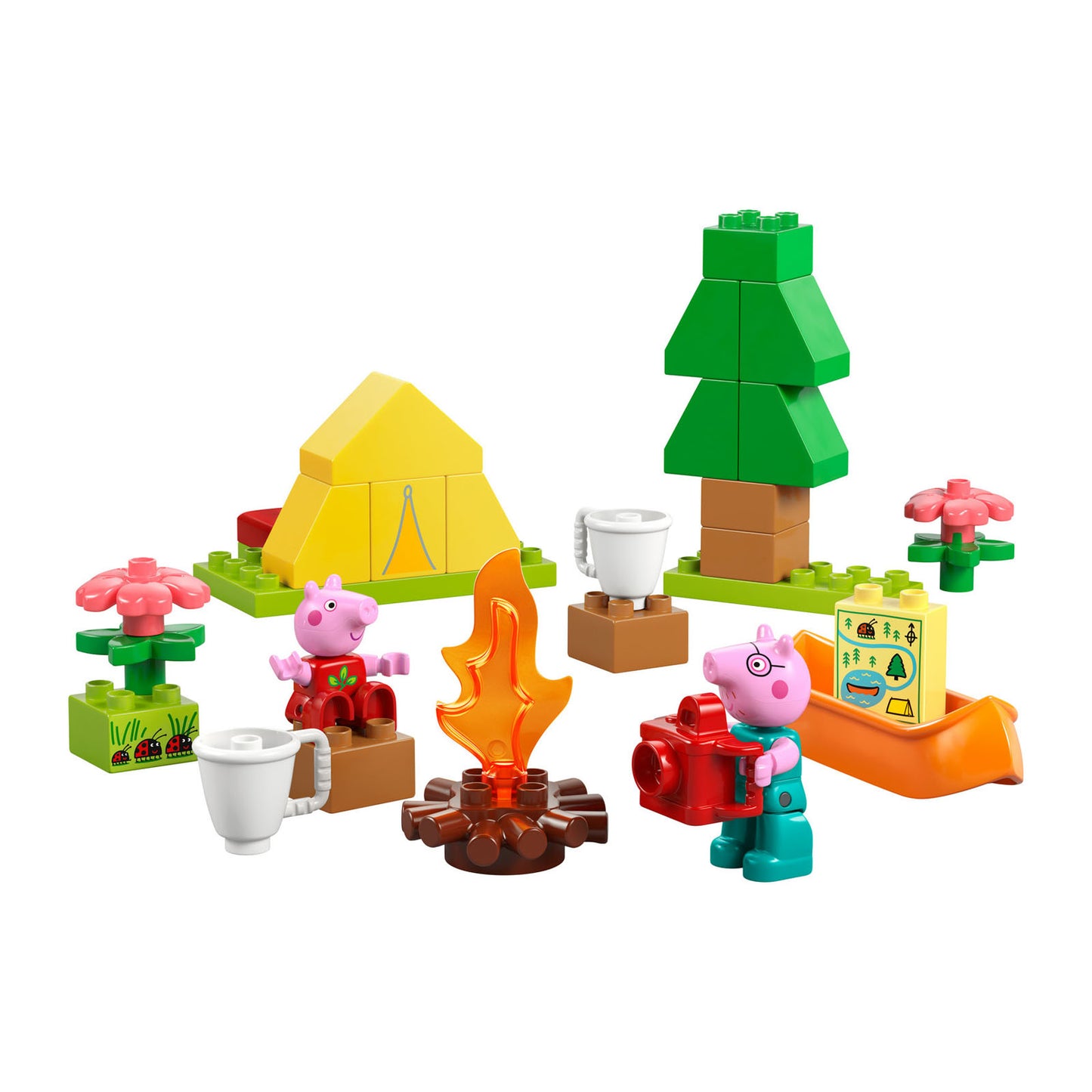 10452 LEGO DUPLO Peppa Pig Camping Trip Building Playset with Canoe Toy