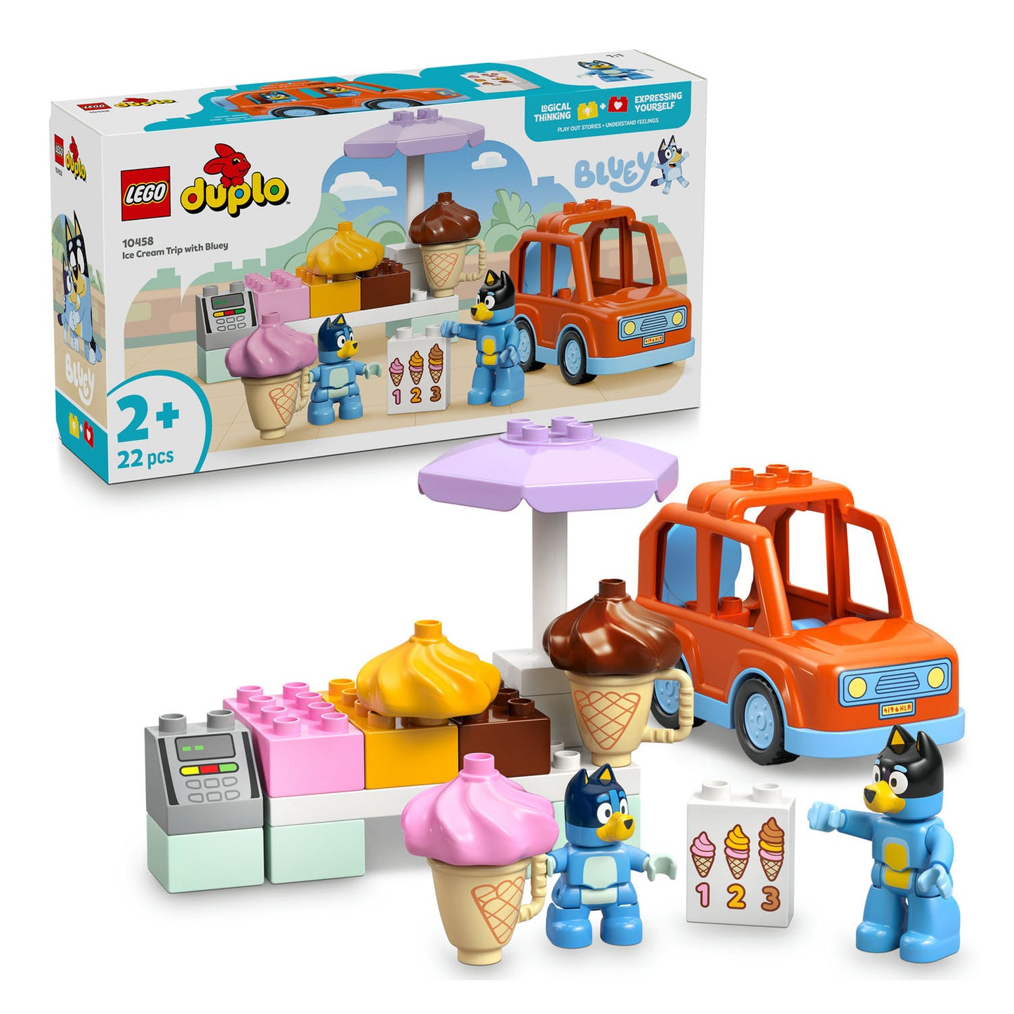 10458 LEGO DUPLO Bluey Ice Cream Trip with Bluey