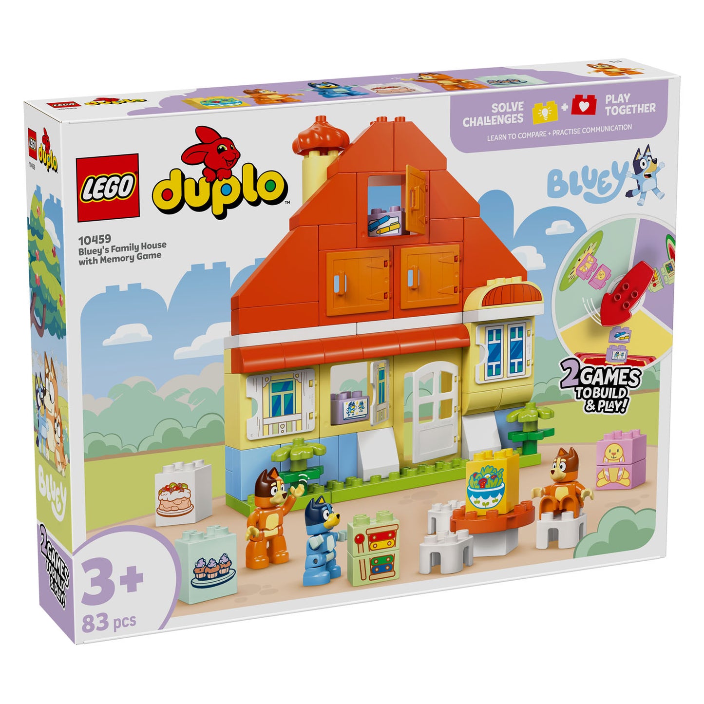 10459 LEGO DUPLO Bluey: Bluey’s Family House with Memory Game