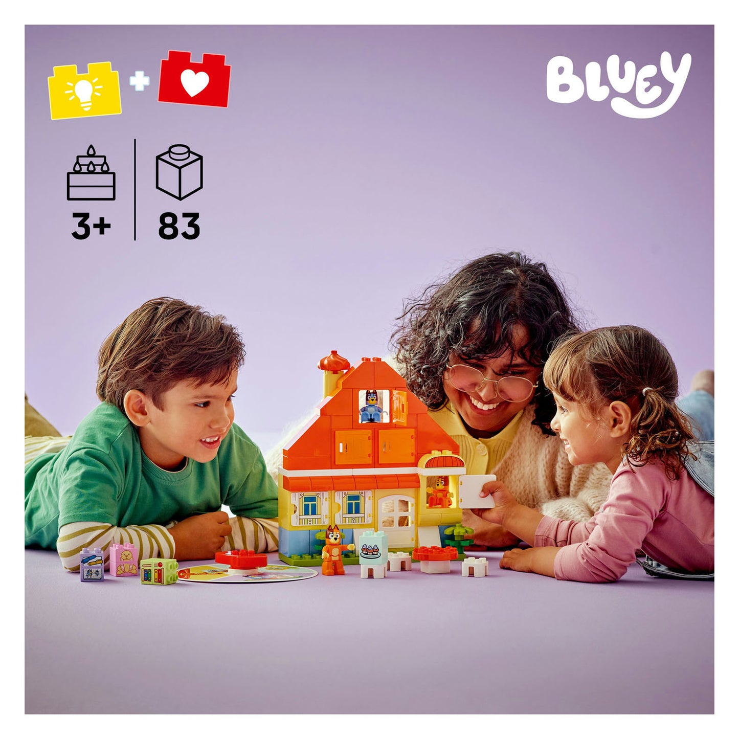 10459 LEGO DUPLO Bluey: Bluey’s Family House with Memory Game