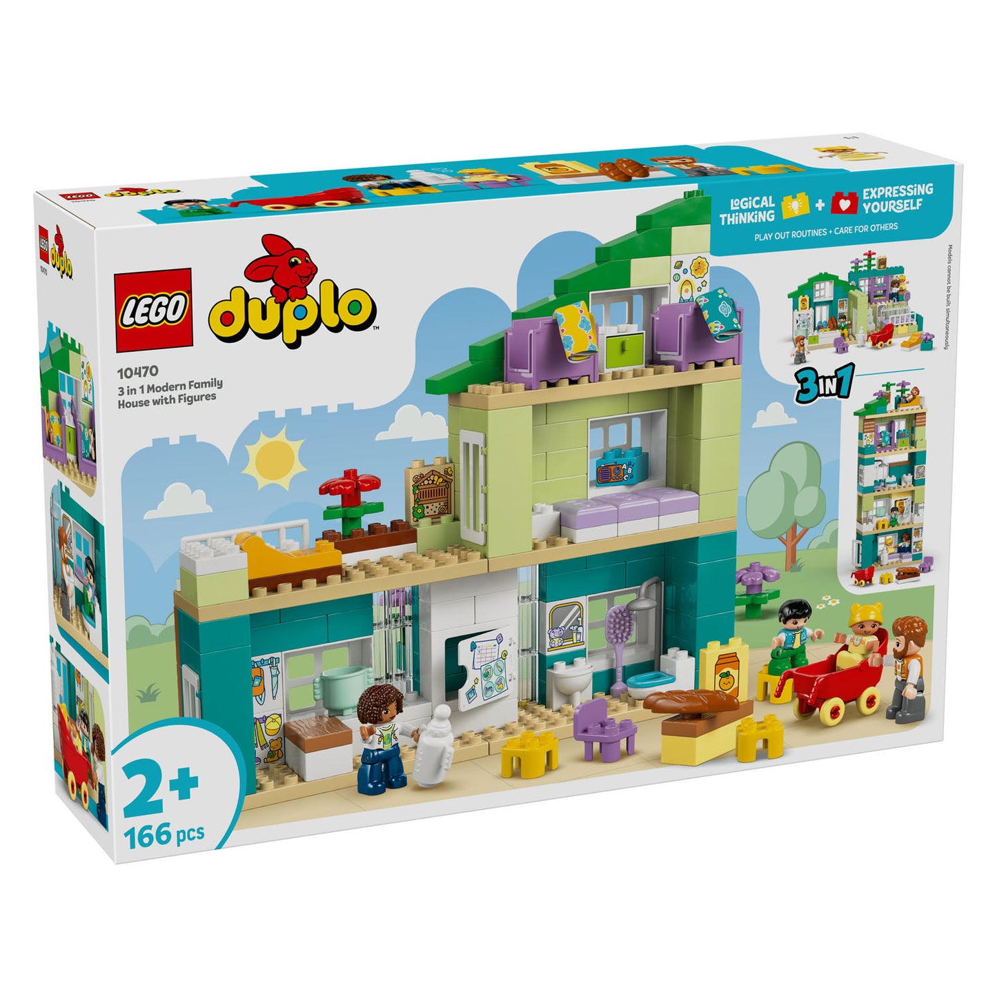 10470 LEGO DUPLO Town 3 in 1 Modern Family House with Figures