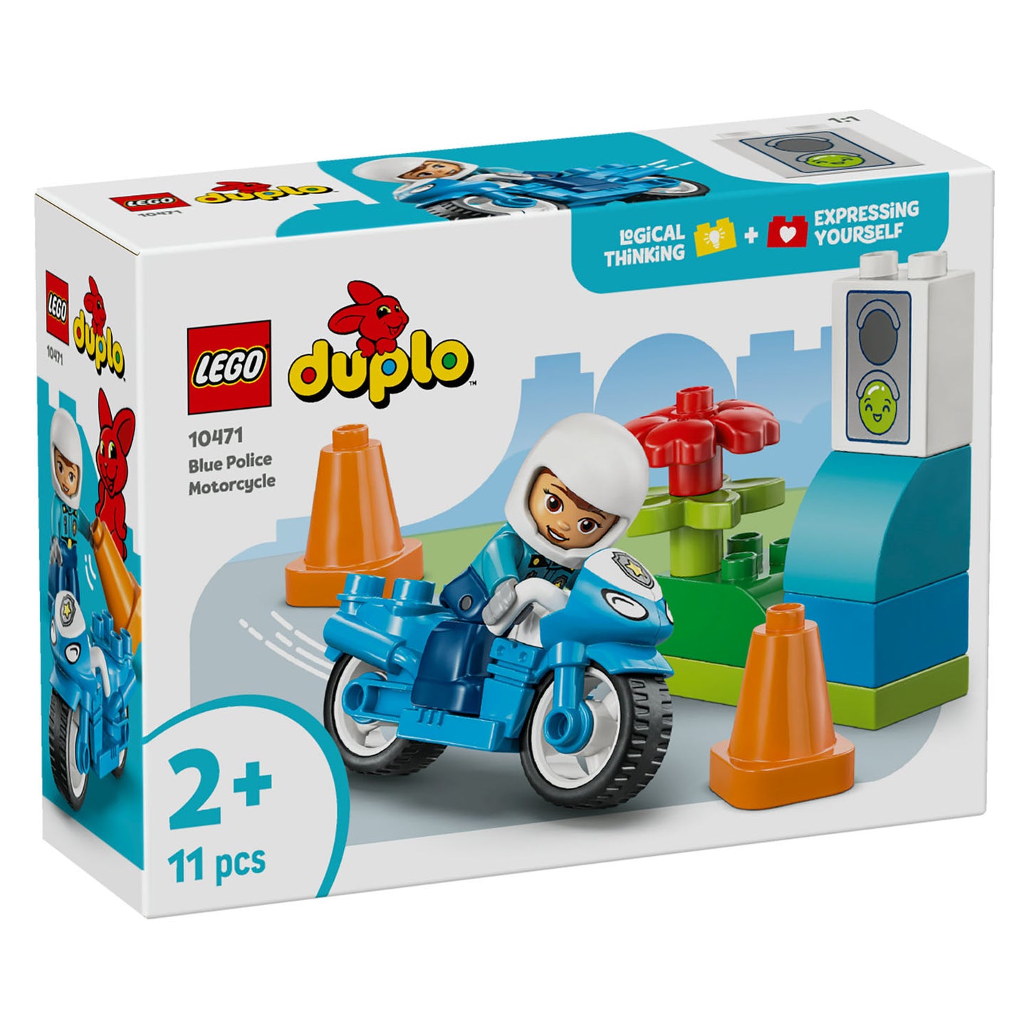10471 LEGO DUPLO Town Blue Police Motorcycle