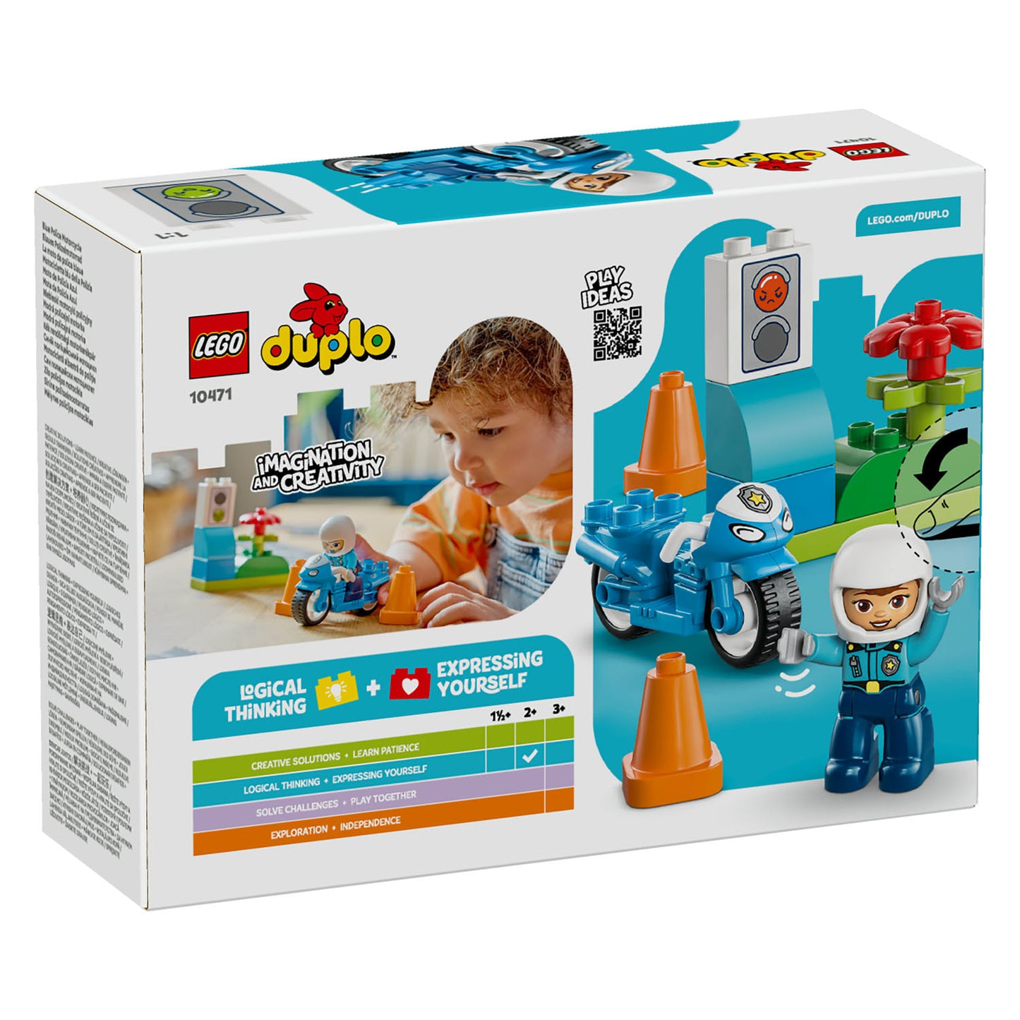 10471 LEGO DUPLO Town Blue Police Motorcycle