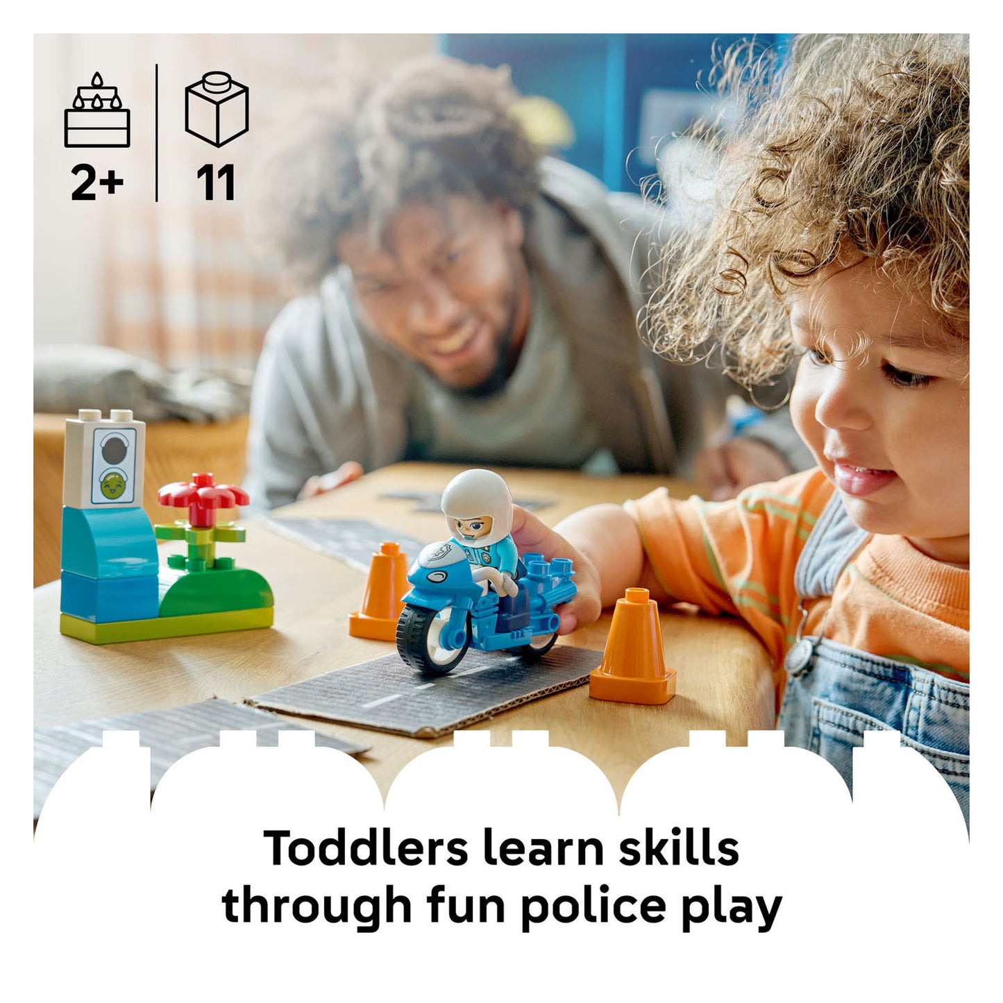 10471 LEGO DUPLO Town Blue Police Motorcycle