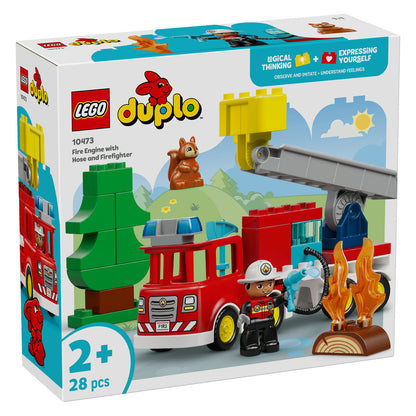 10473 LEGO DUPLO Town Fire Truck with Hose and Firefighter