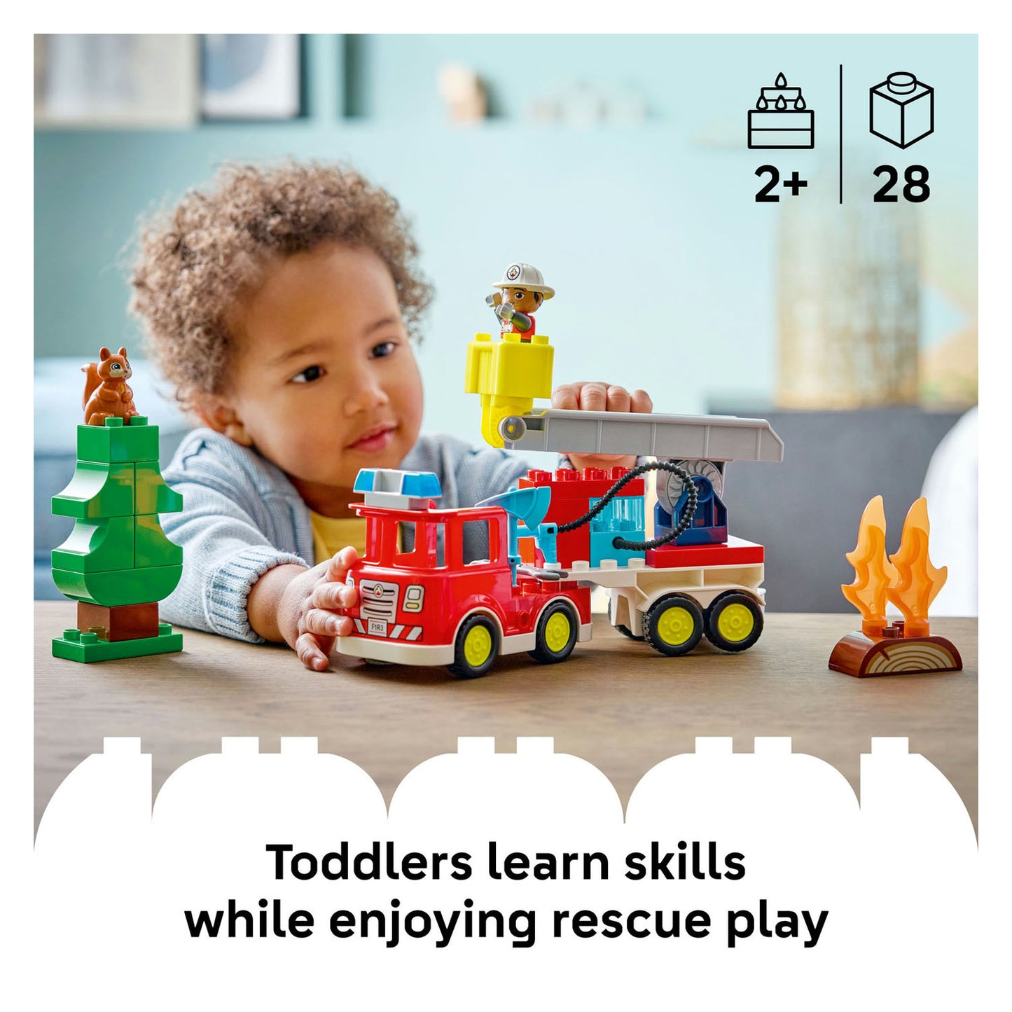 10473 LEGO DUPLO Town Fire Truck with Hose and Firefighter