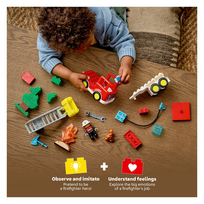 10473 LEGO DUPLO Town Fire Truck with Hose and Firefighter