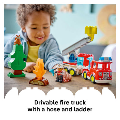 10473 LEGO DUPLO Town Fire Truck with Hose and Firefighter