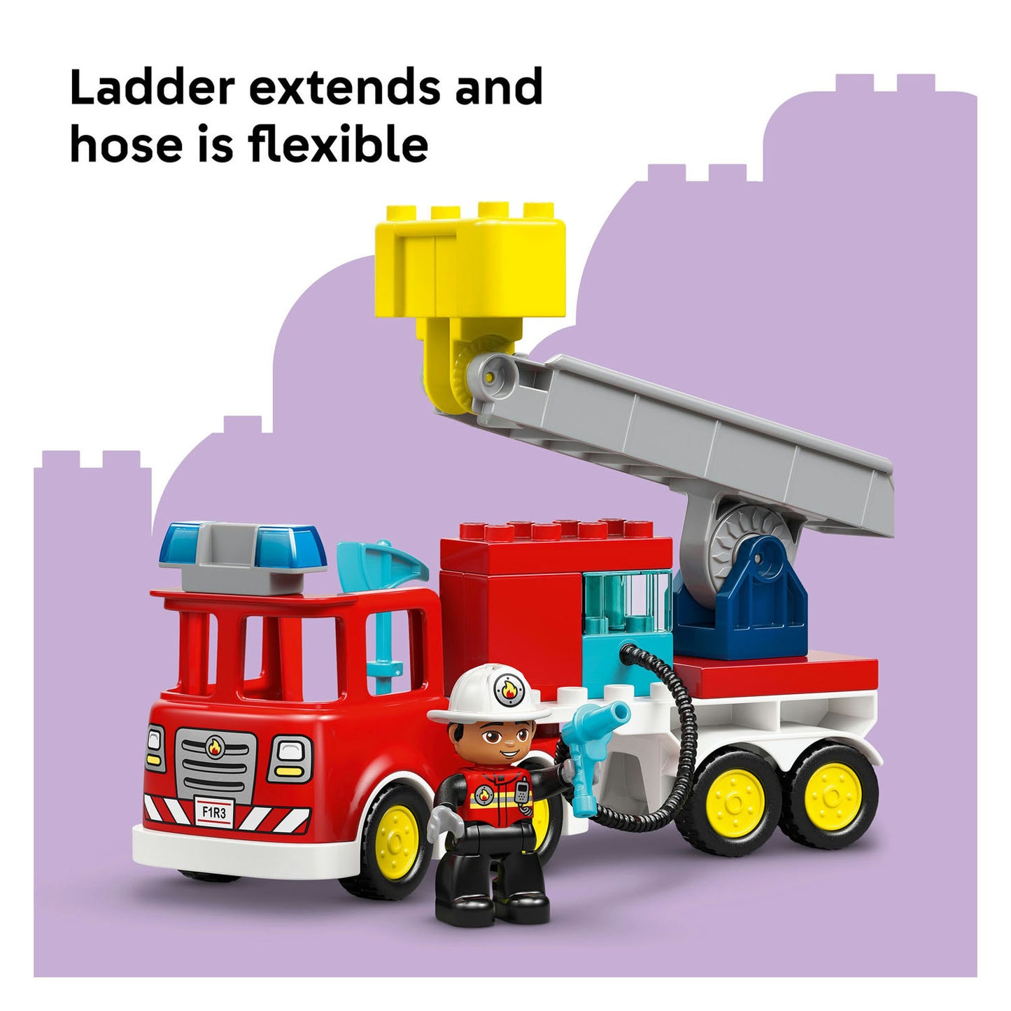 10473 LEGO DUPLO Town Fire Truck with Hose and Firefighter