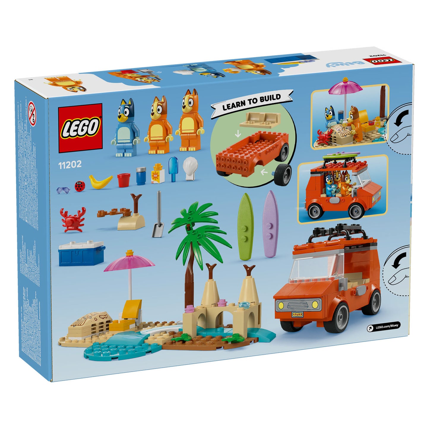 11202  LEGO Bluey: Bluey’s Beach & Family Car Trip