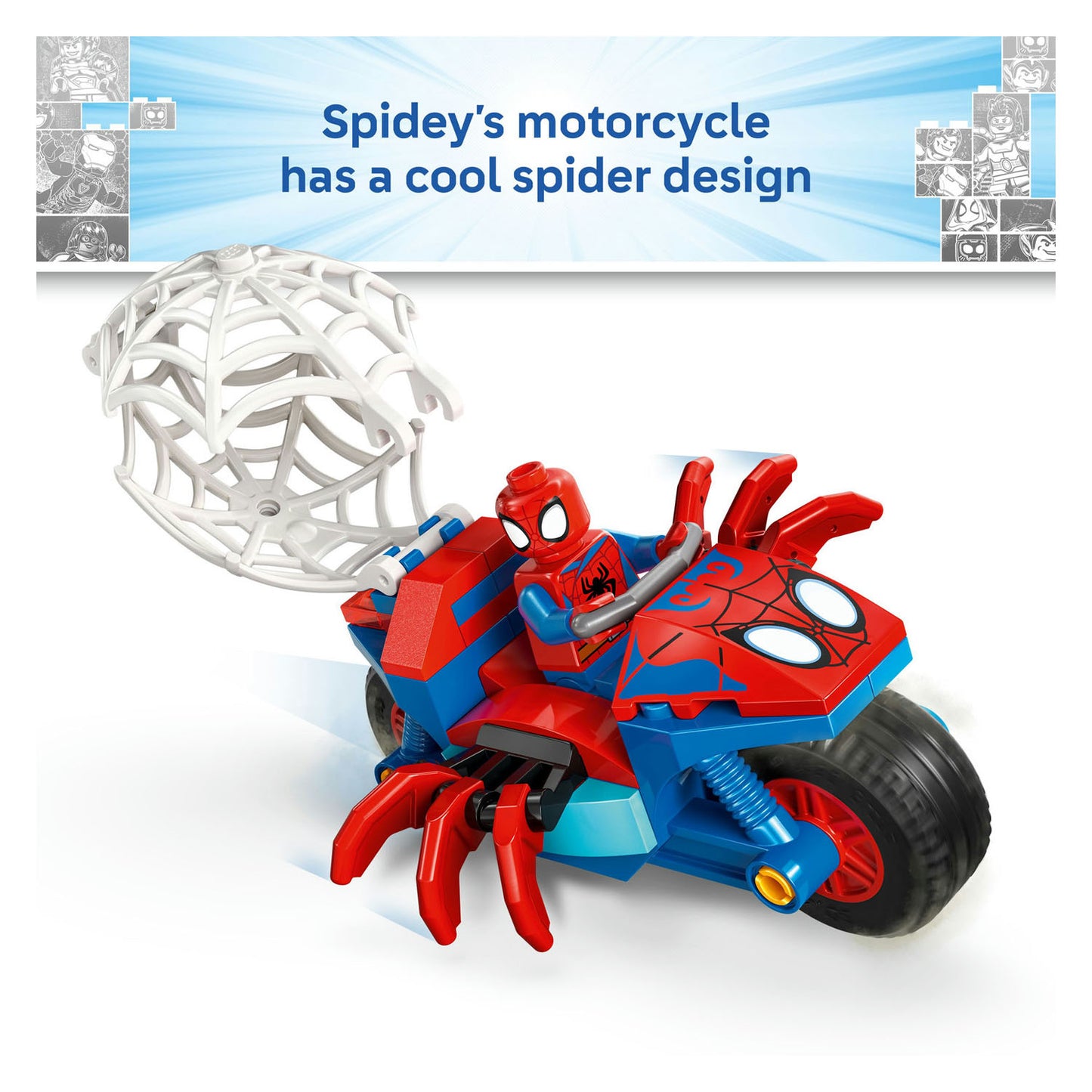 11206 LEGO Spidey Spidey on his Motorcycle vs. Rhino