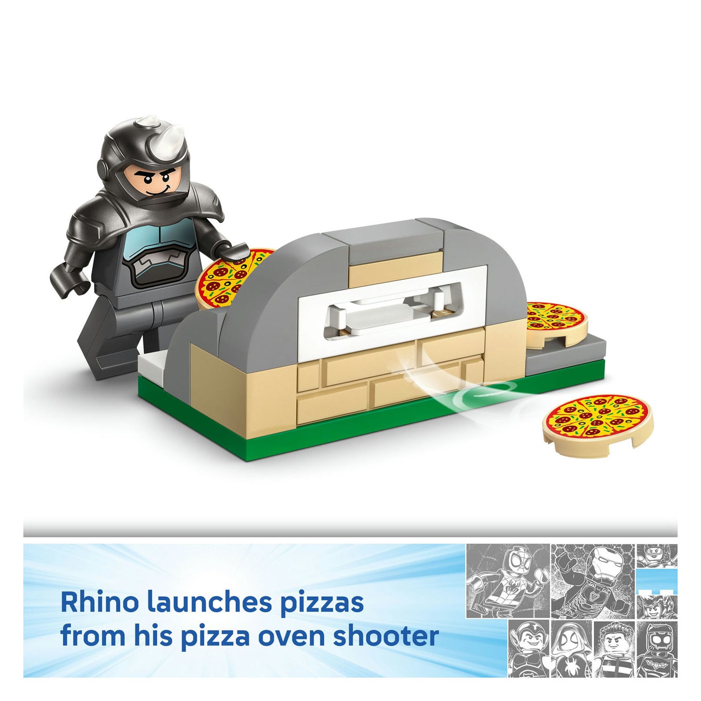 11206 LEGO Spidey Spidey on his Motorcycle vs. Rhino