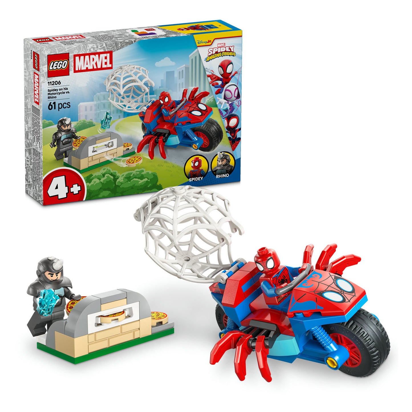 11206 LEGO Spidey Spidey on his Motorcycle vs. Rhino