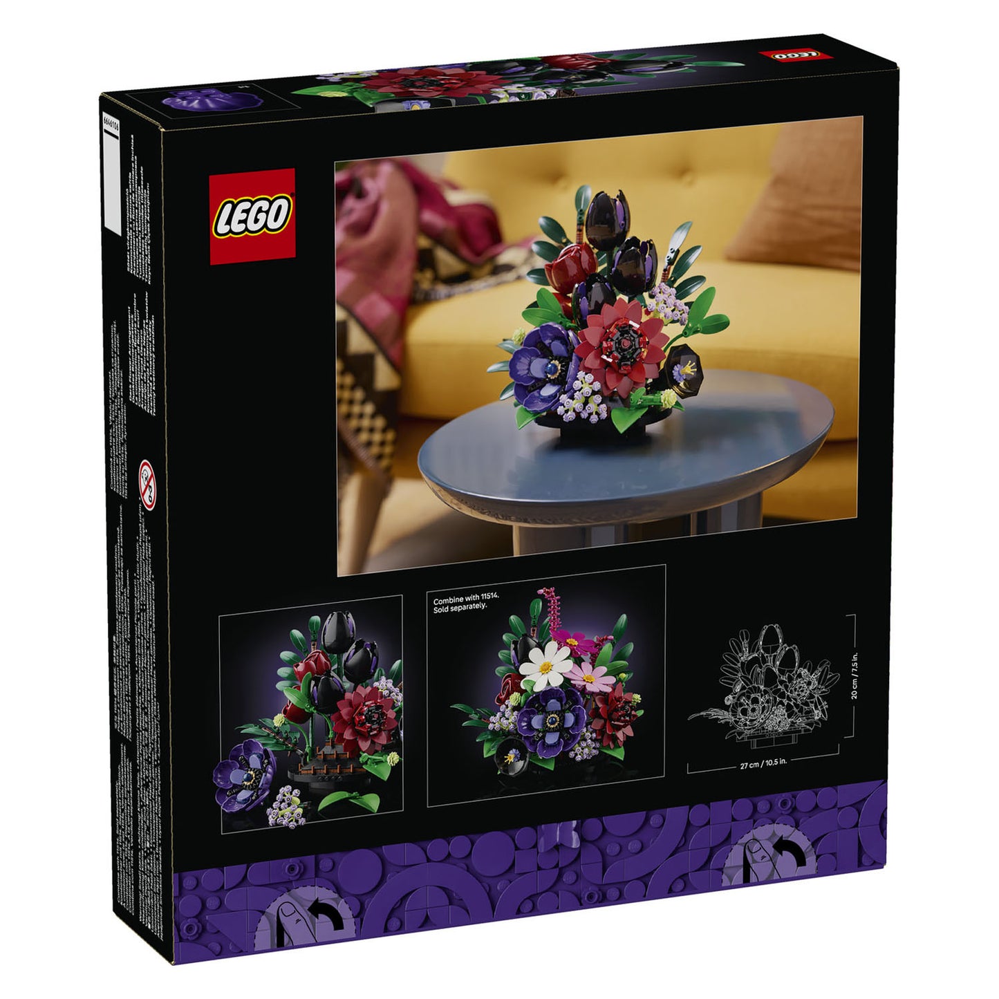 11513 Dark Flower Arrangement