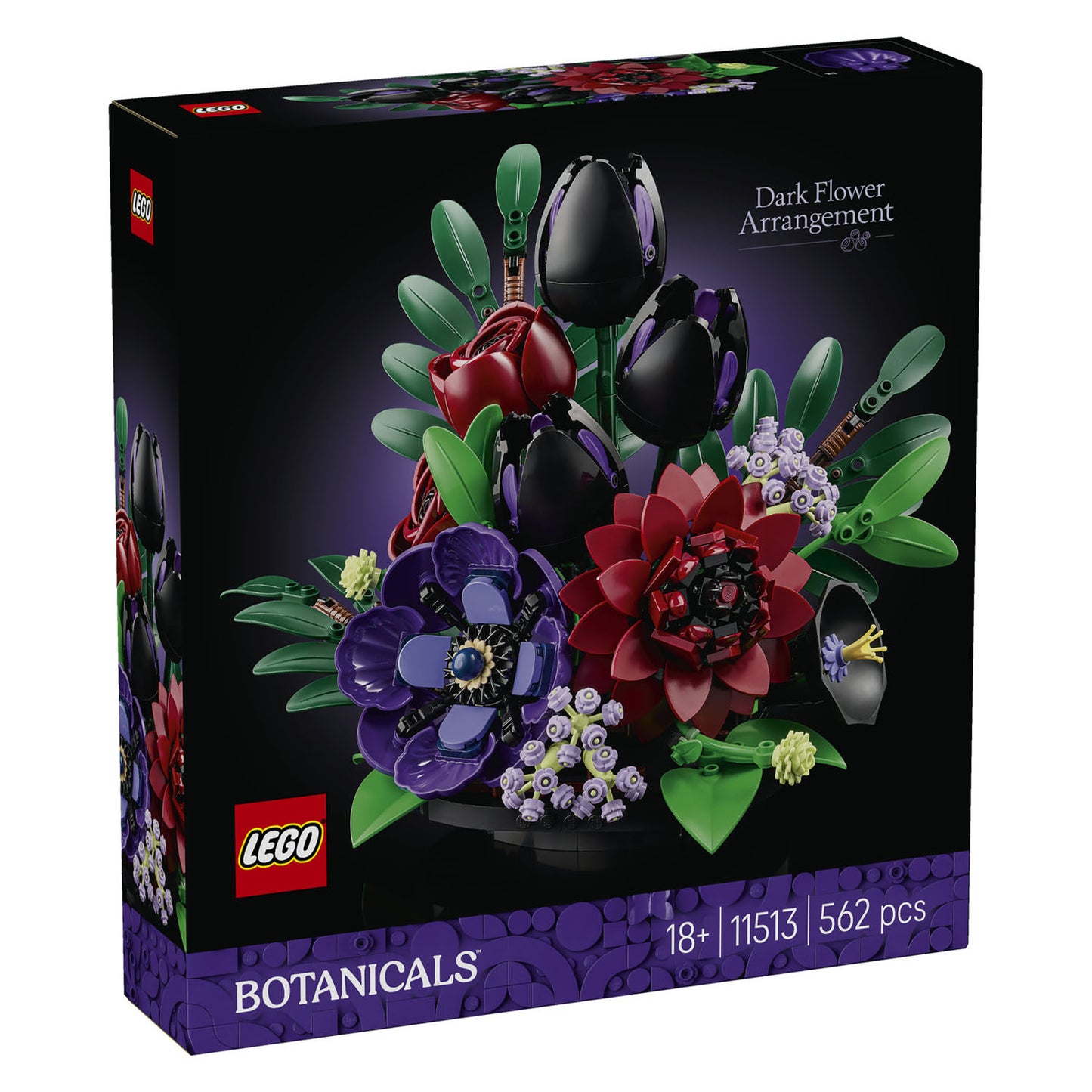 11513 Dark Flower Arrangement