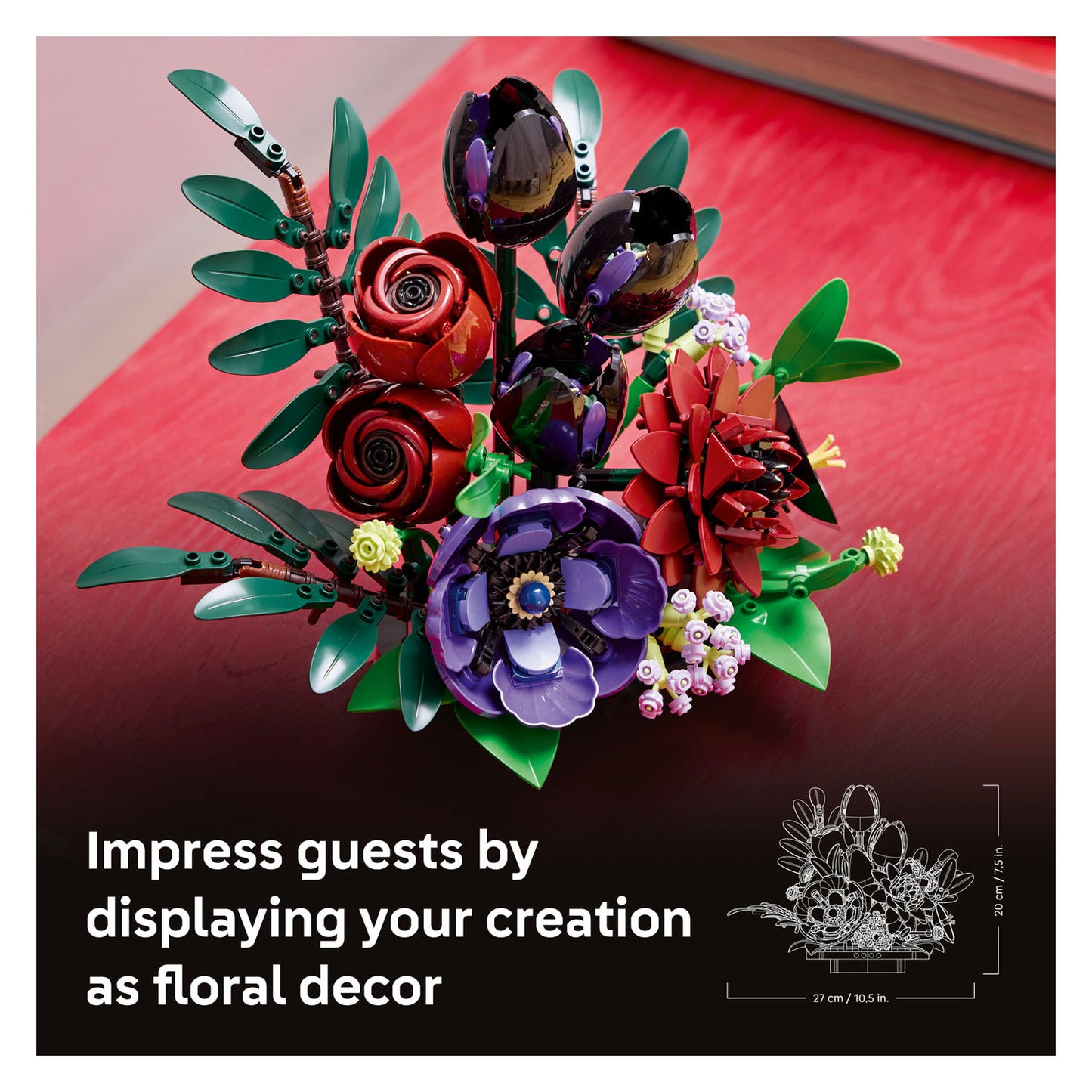 11513 Dark Flower Arrangement
