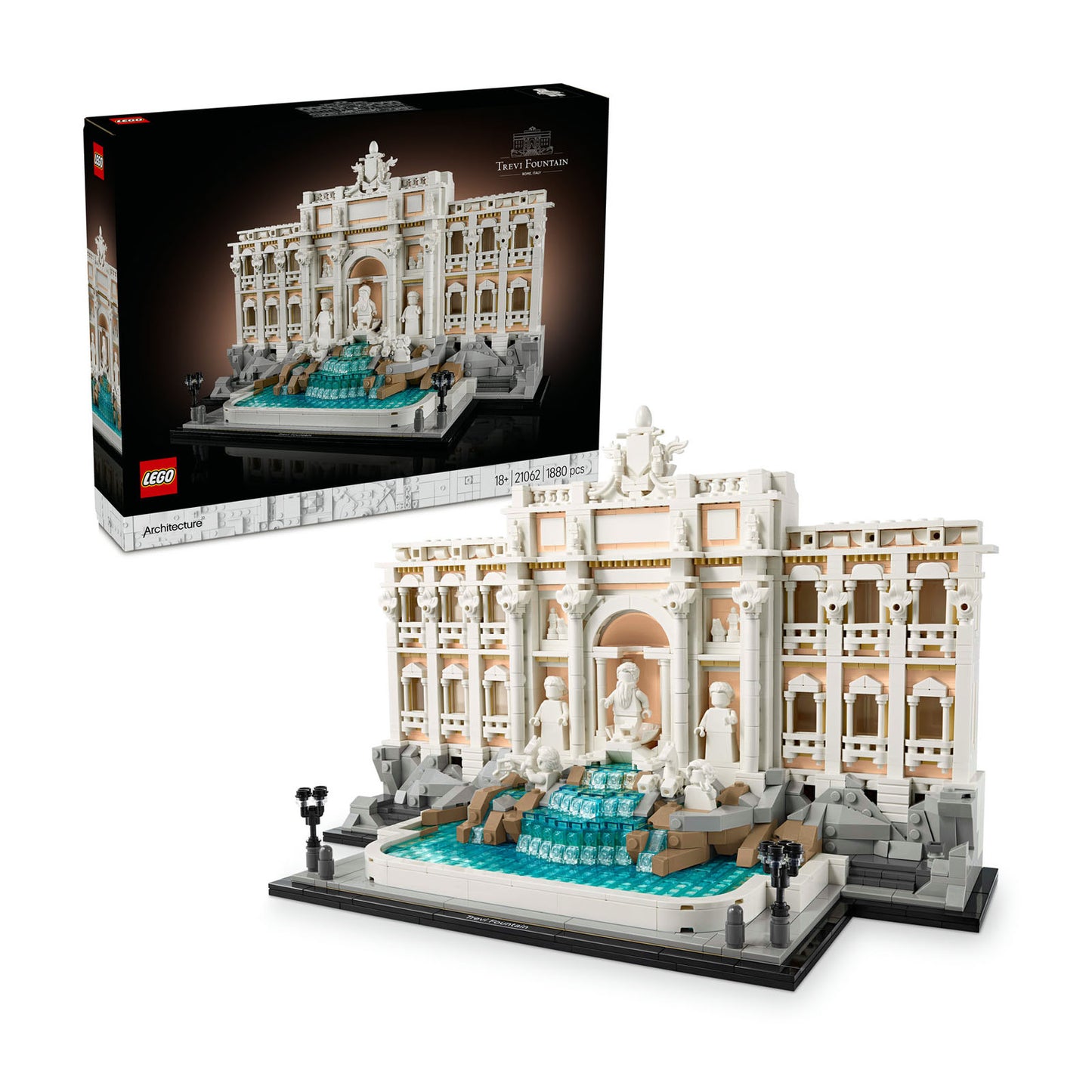 21062 LEGO Architecture Trevi Fountain Model, Italian Landmark Rome Memorabilia